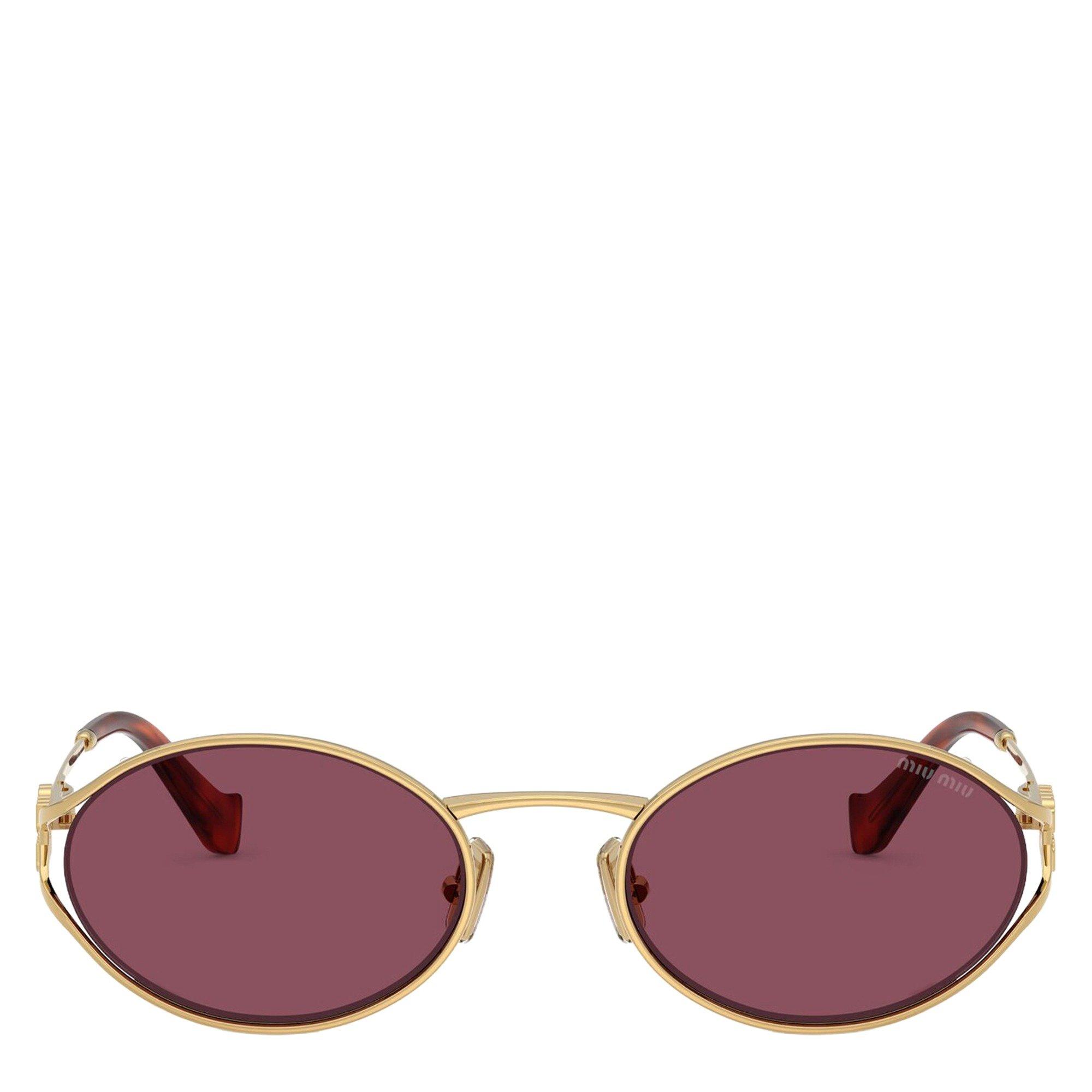 GOLD AND OTHER - Miu Miu - MIU MIU ROUND METAL LOGO SG - 2