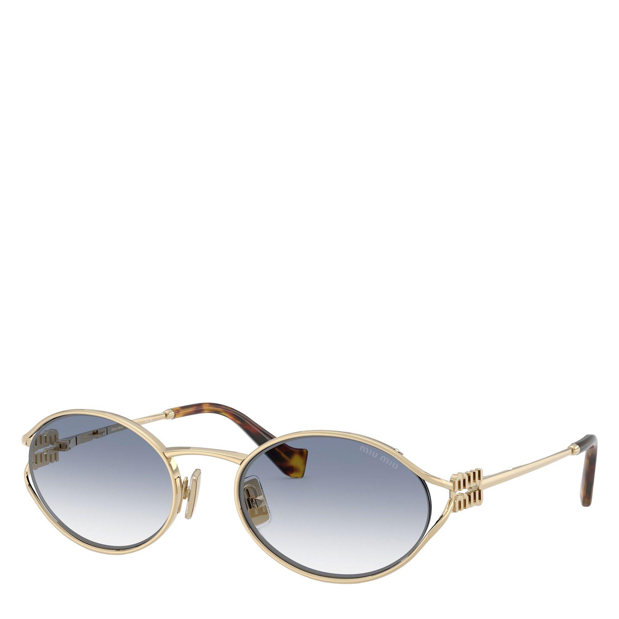 BLUE LIGHT - Miu Miu - MIU MIU ROUND METAL LOGO