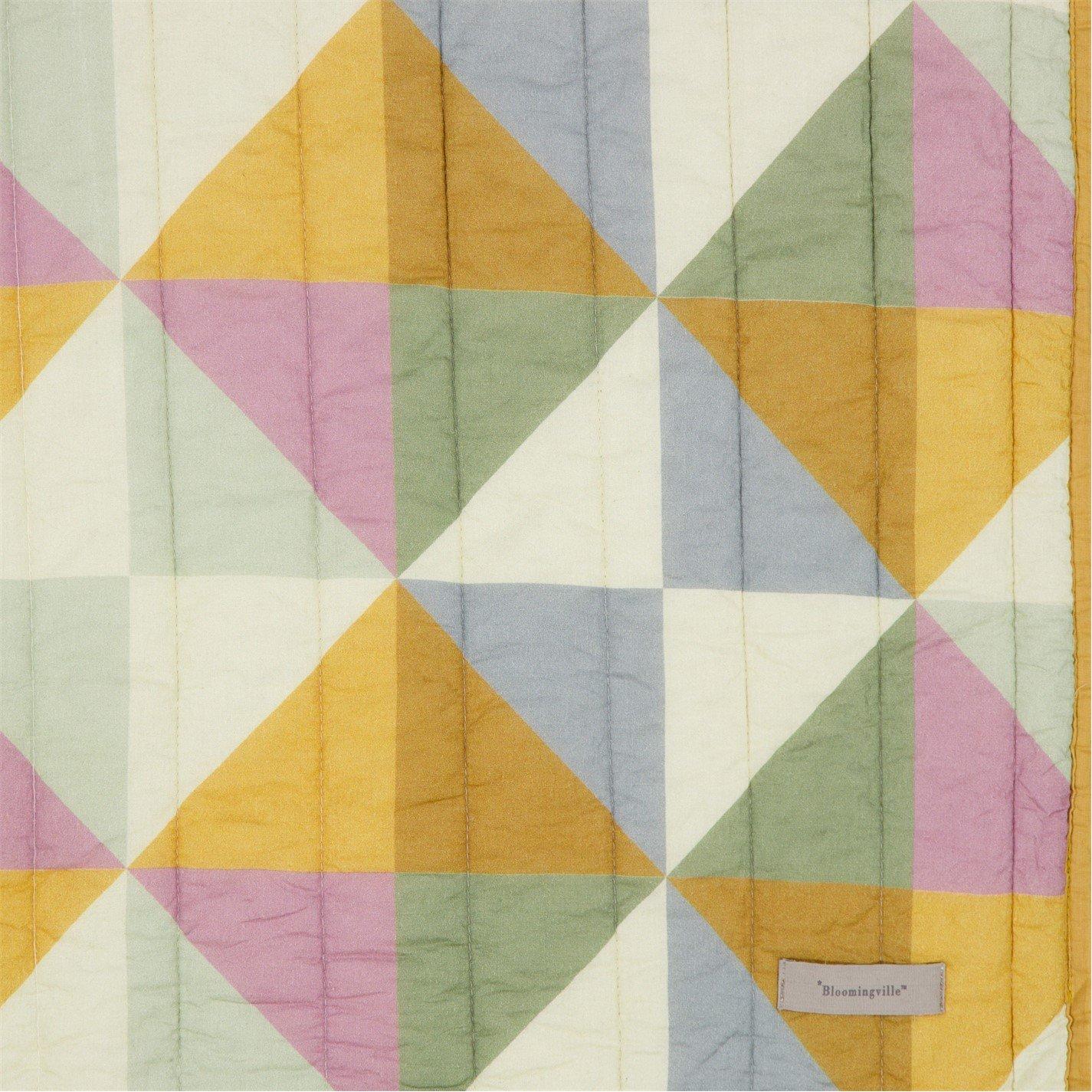 Multi - Bloomingville - Crewe Quilted bedspread 125 x 150 cm - 1