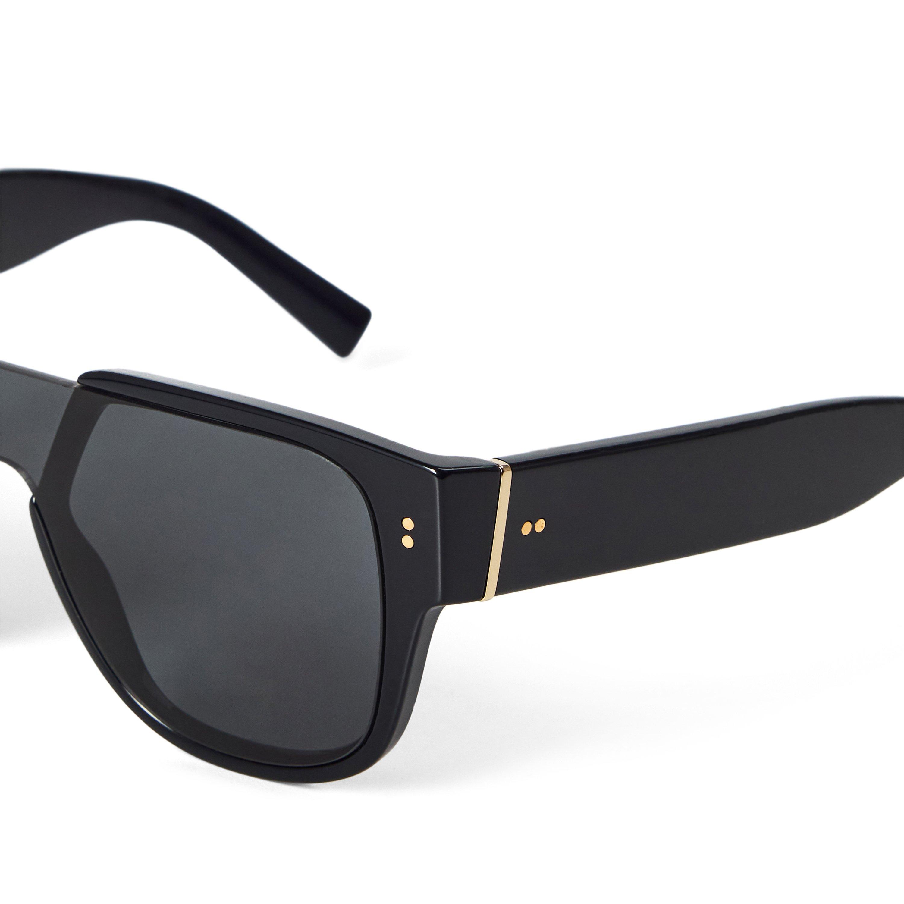 BLACK - Dolce and Gabbana - Dolce and Gabbana Black 0dg4356 Square Sunglasses - 3