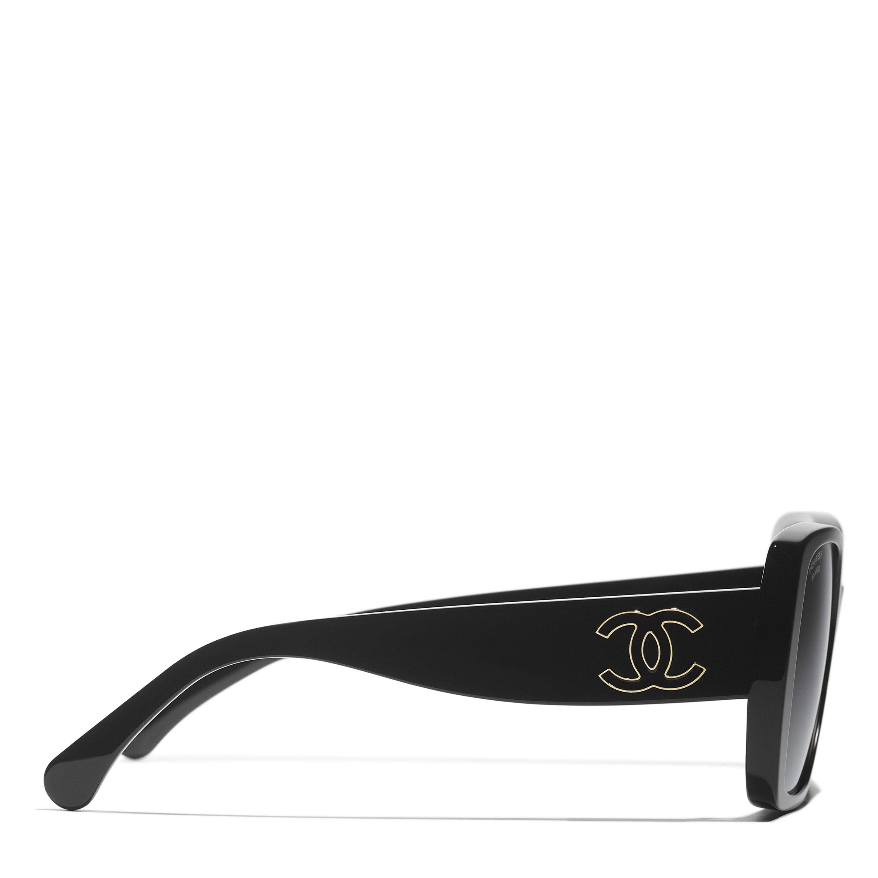 BLACK - CHANEL - Women's Acetate Square Sunglasses - 2