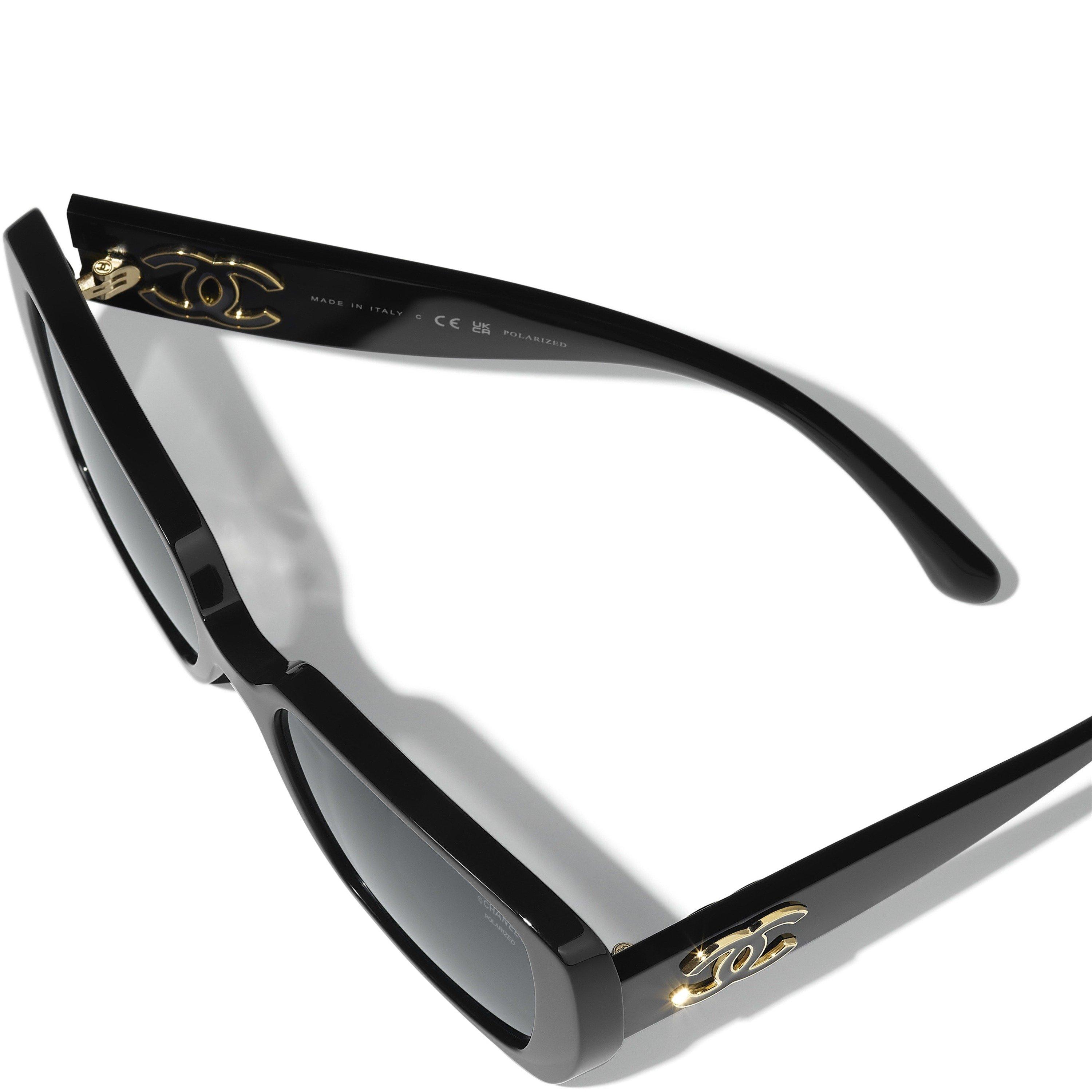 BLACK - CHANEL - Women's Acetate Square Sunglasses - 3