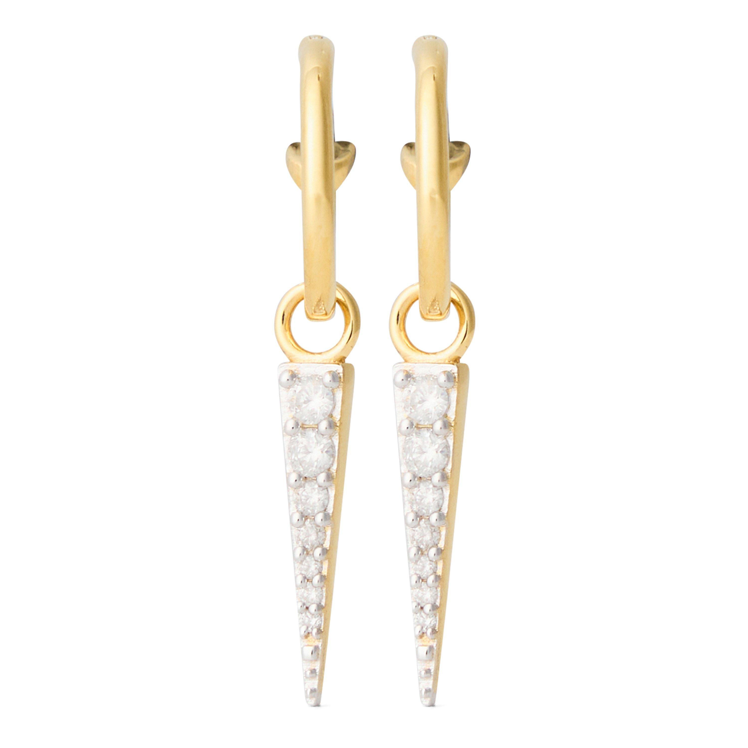 GOLD - Missoma - PAVE SPIKE MINI DROP CHAR - 1