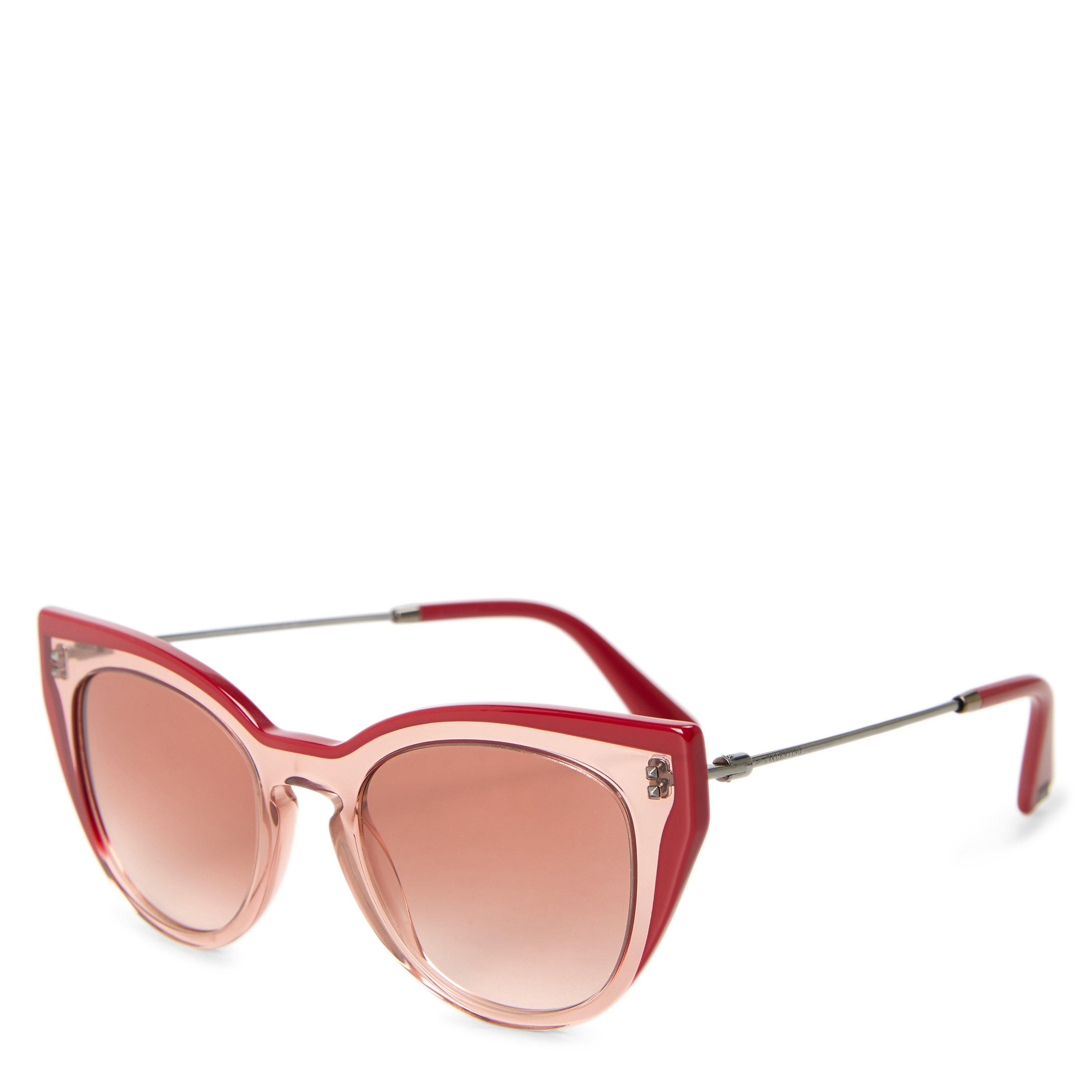 PINK AND OTHER - Valentino - Women's 0VA4009 Acetate Round Sunglasses - 1