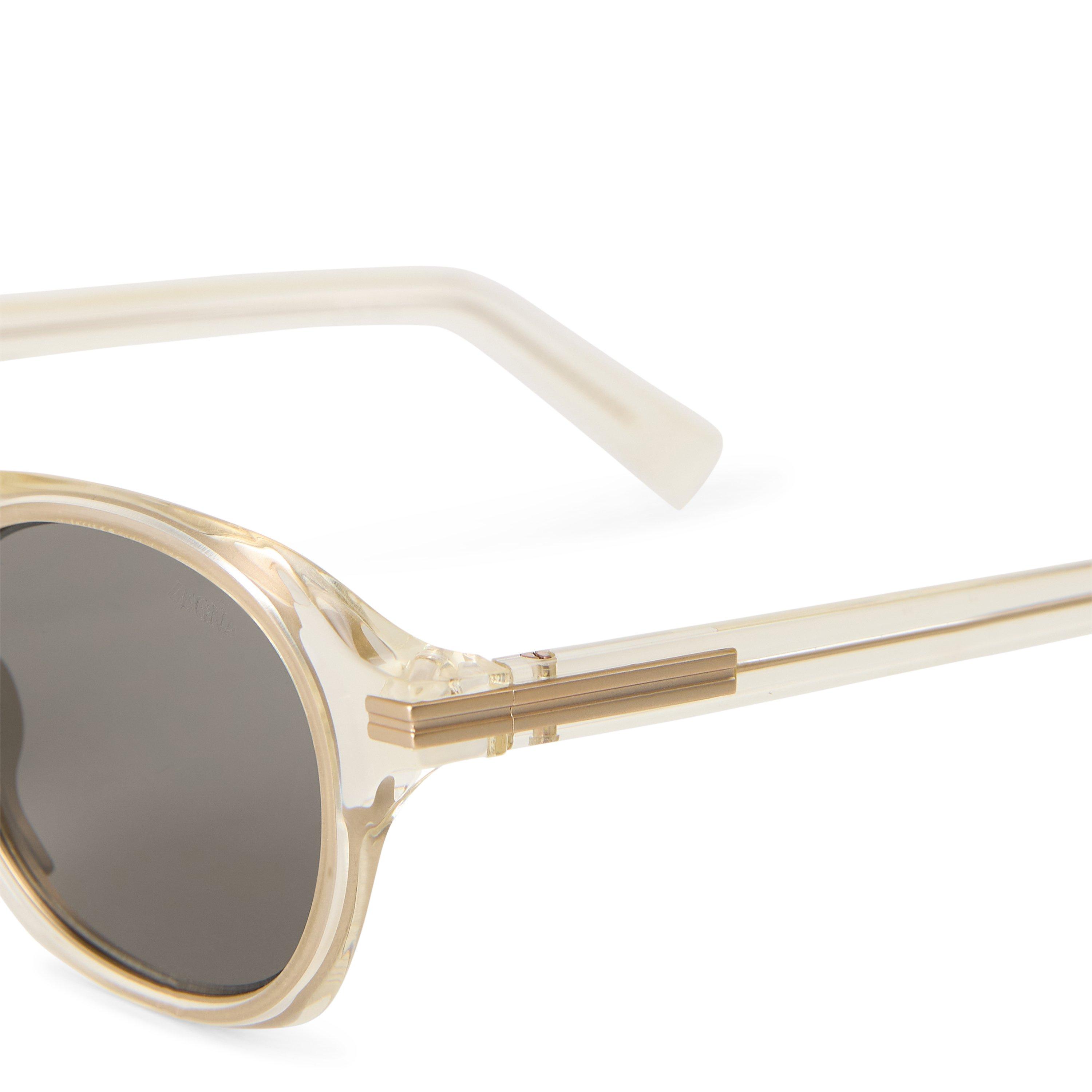 YELLOW YELLOW - Zegna - Men's Acetate Round Sunglasses - 3