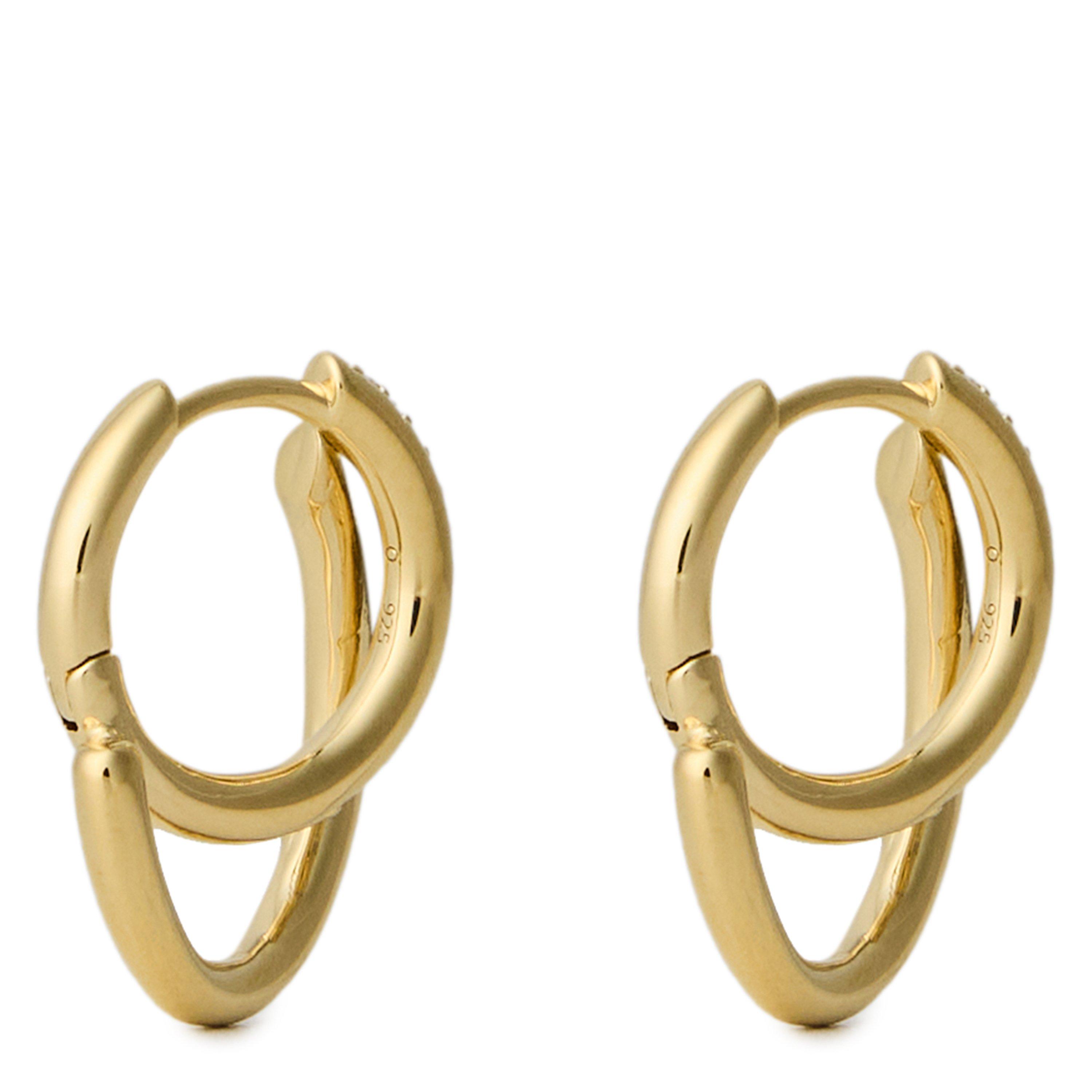 GOLD - Otiumberg - SMALL PAVE SPIRALIS HOOPS - 2