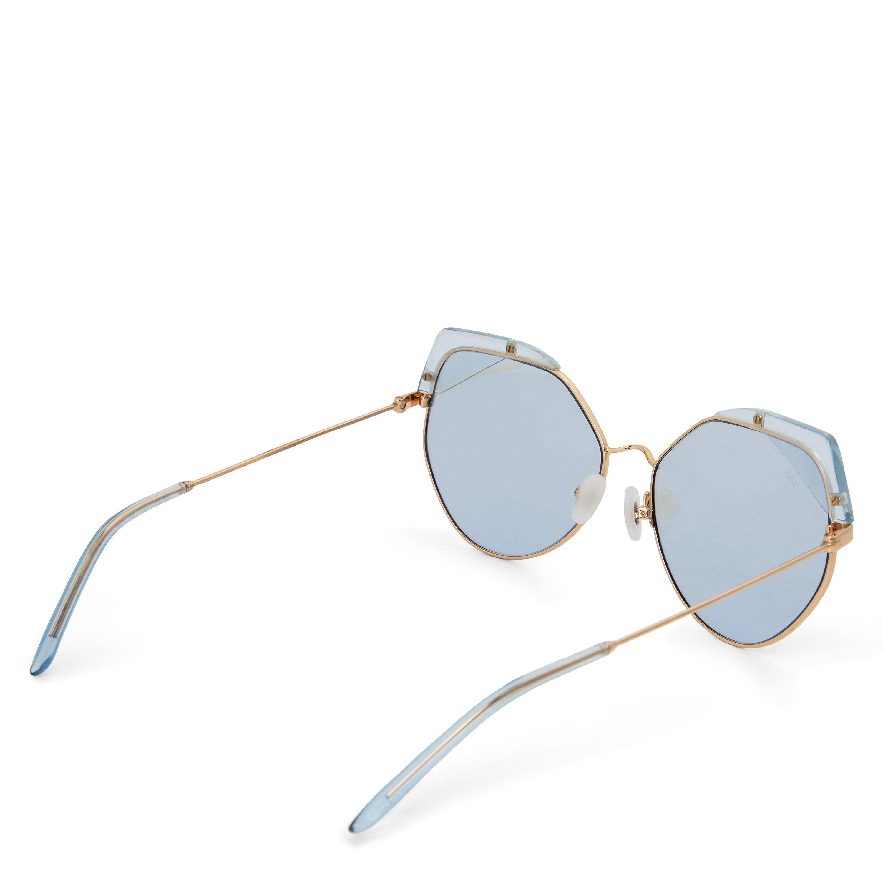Line Frame With Rounded Edges Unknown | Women's Round Sunglasses | HARVEY NICHOLS
