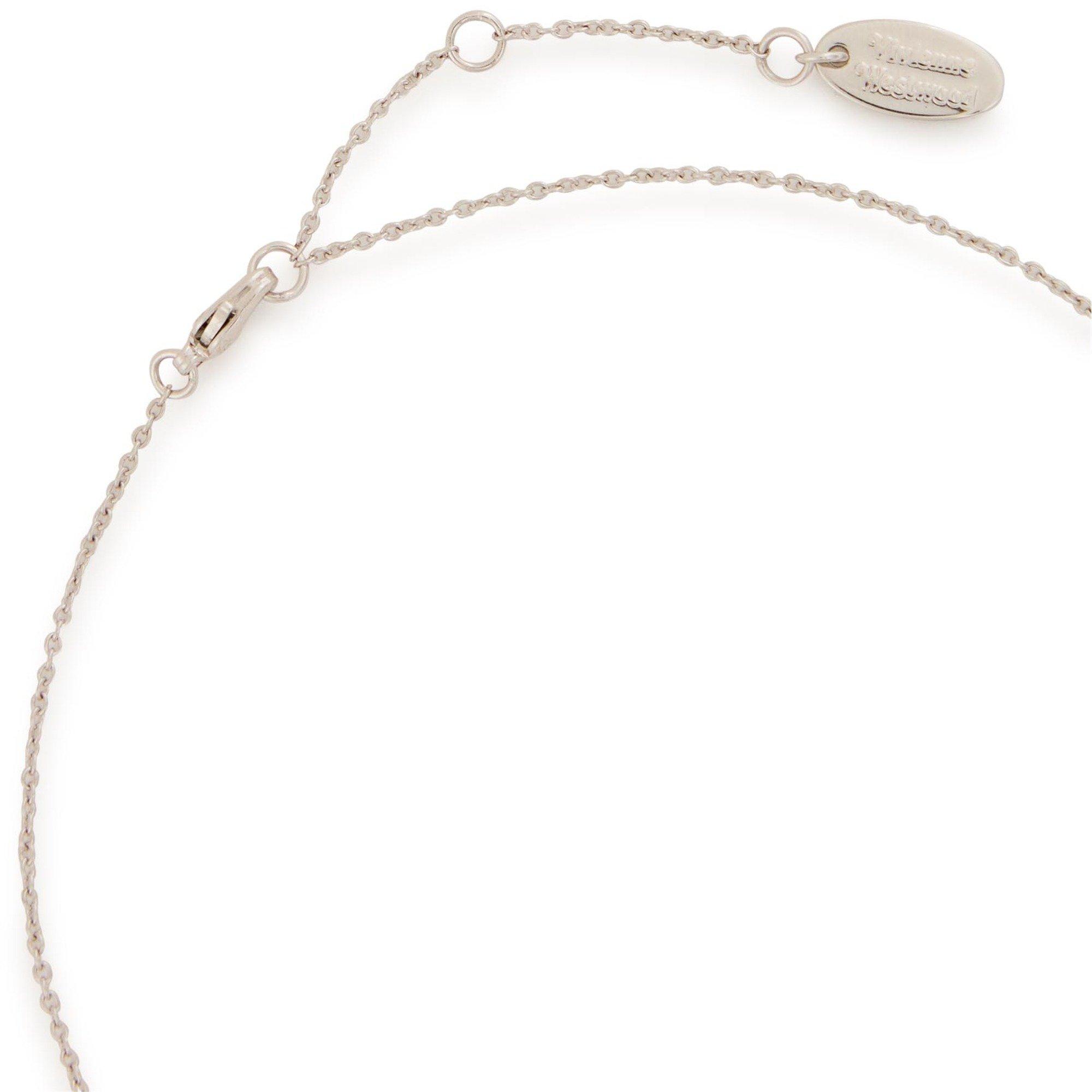 SILVER - Vivienne Westwood - Women's Valentina Orb Pendant Necklace - 4