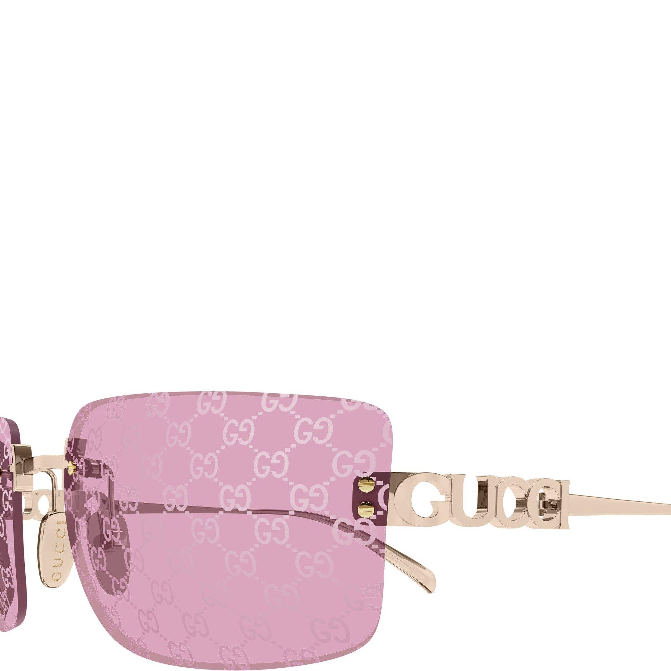 PINK - Gucci - GUCCI F RIMLESS LOGO DETAIL SG - 3