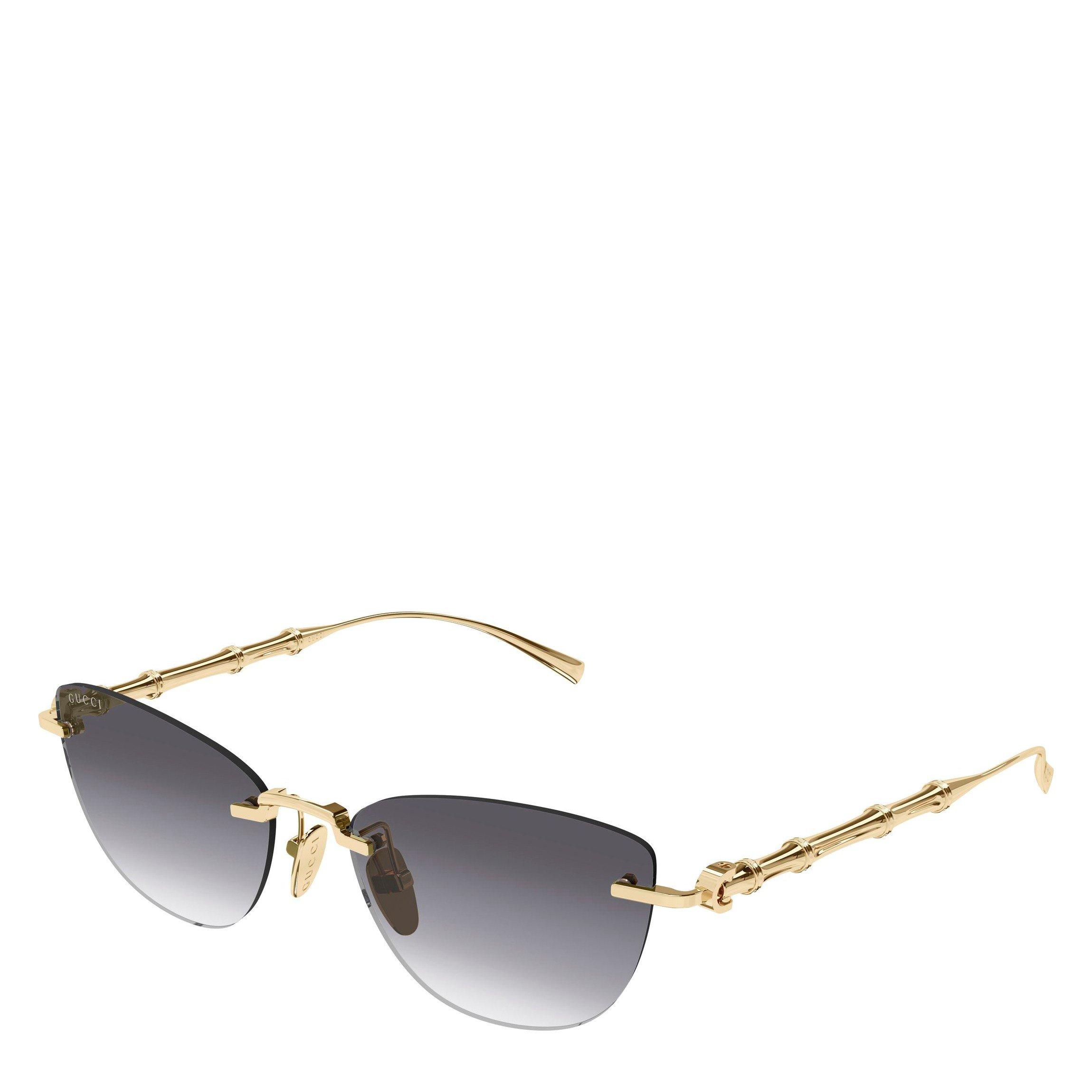 GREY - Gucci - GUCCI F METAL RIMLESS SG