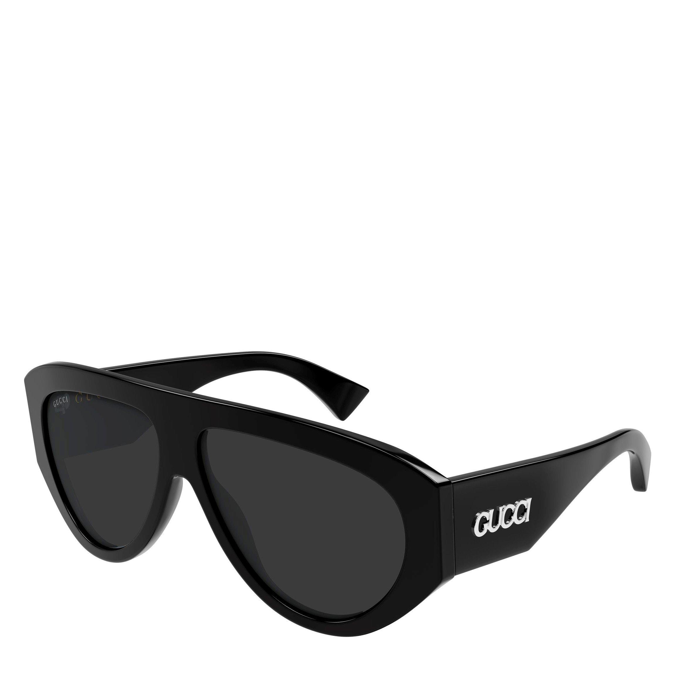 BLACK - Gucci - GUCCI U AVIATOR LOGO SG - 1