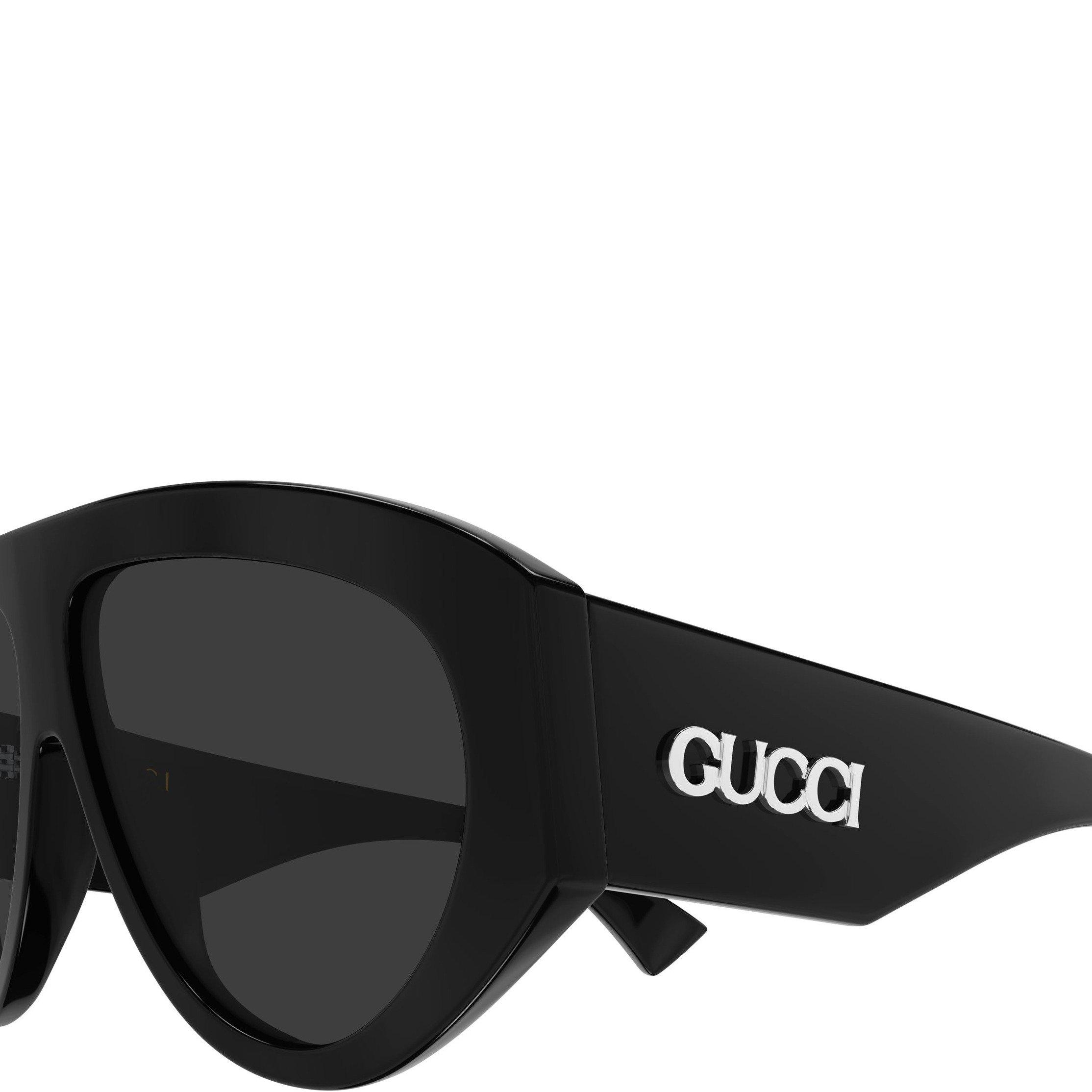 BLACK - Gucci - GUCCI U AVIATOR LOGO SG - 3
