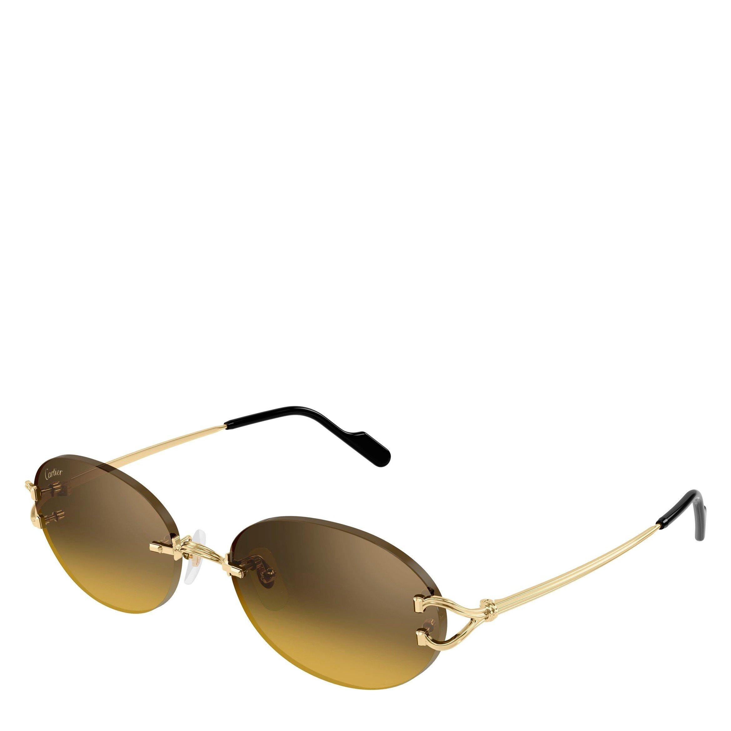 GOLD AND OTHER - Cartier - CARTIER U ROUND RIMLESS METAL - 1
