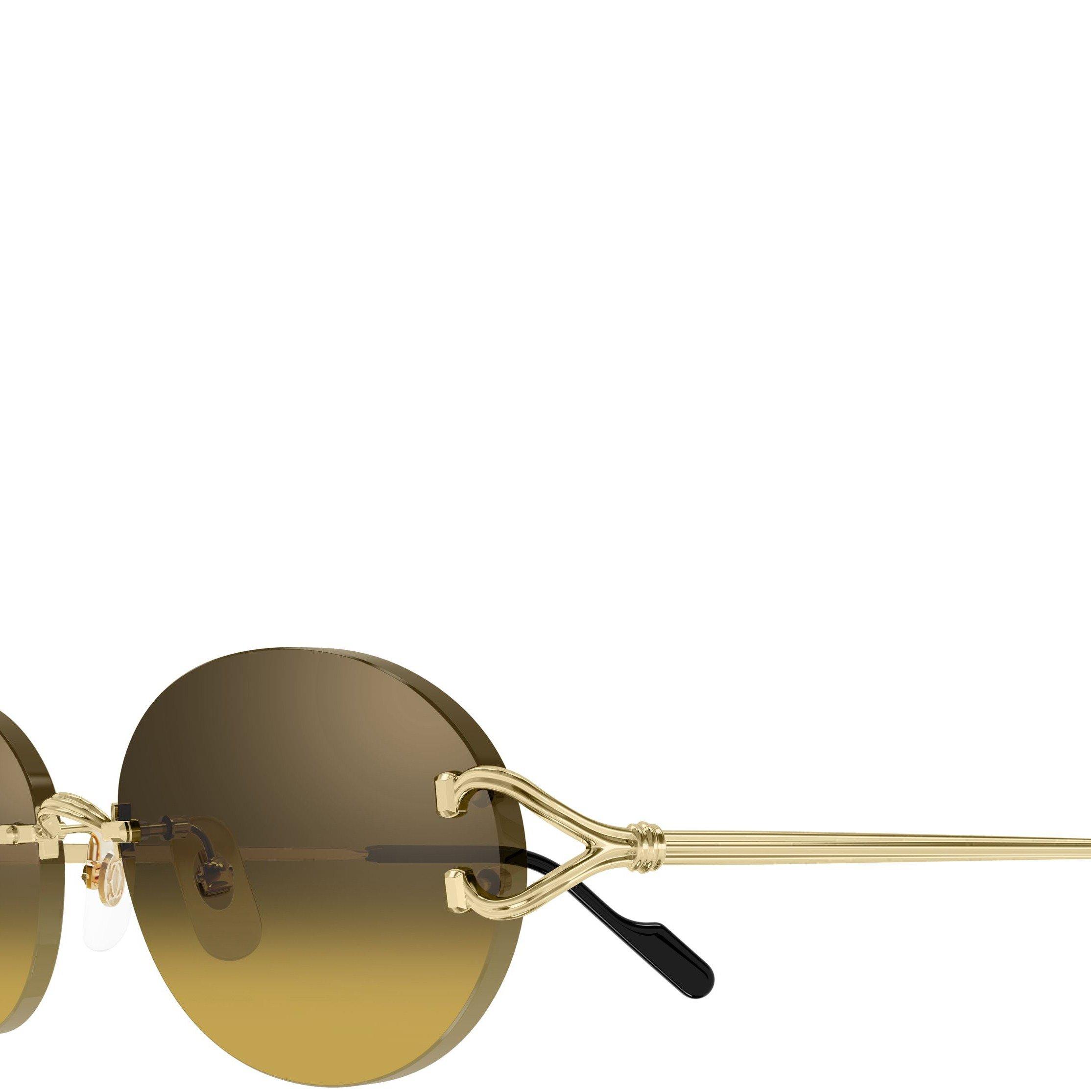 GOLD AND OTHER - Cartier - CARTIER U ROUND RIMLESS METAL - 3