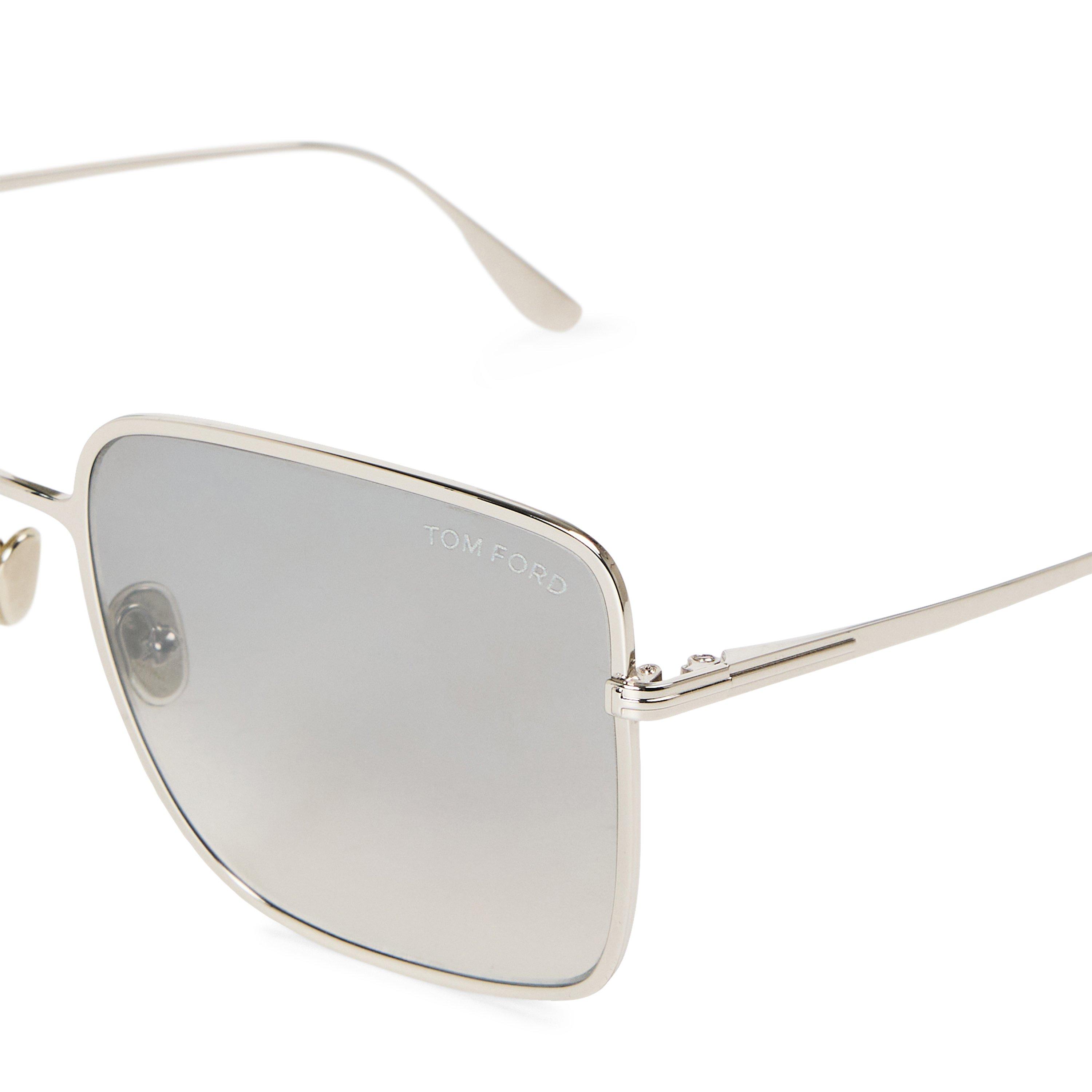 SILVER AND OTHE - Tom Ford - Women's Heather09 Square Sunglasses - 3