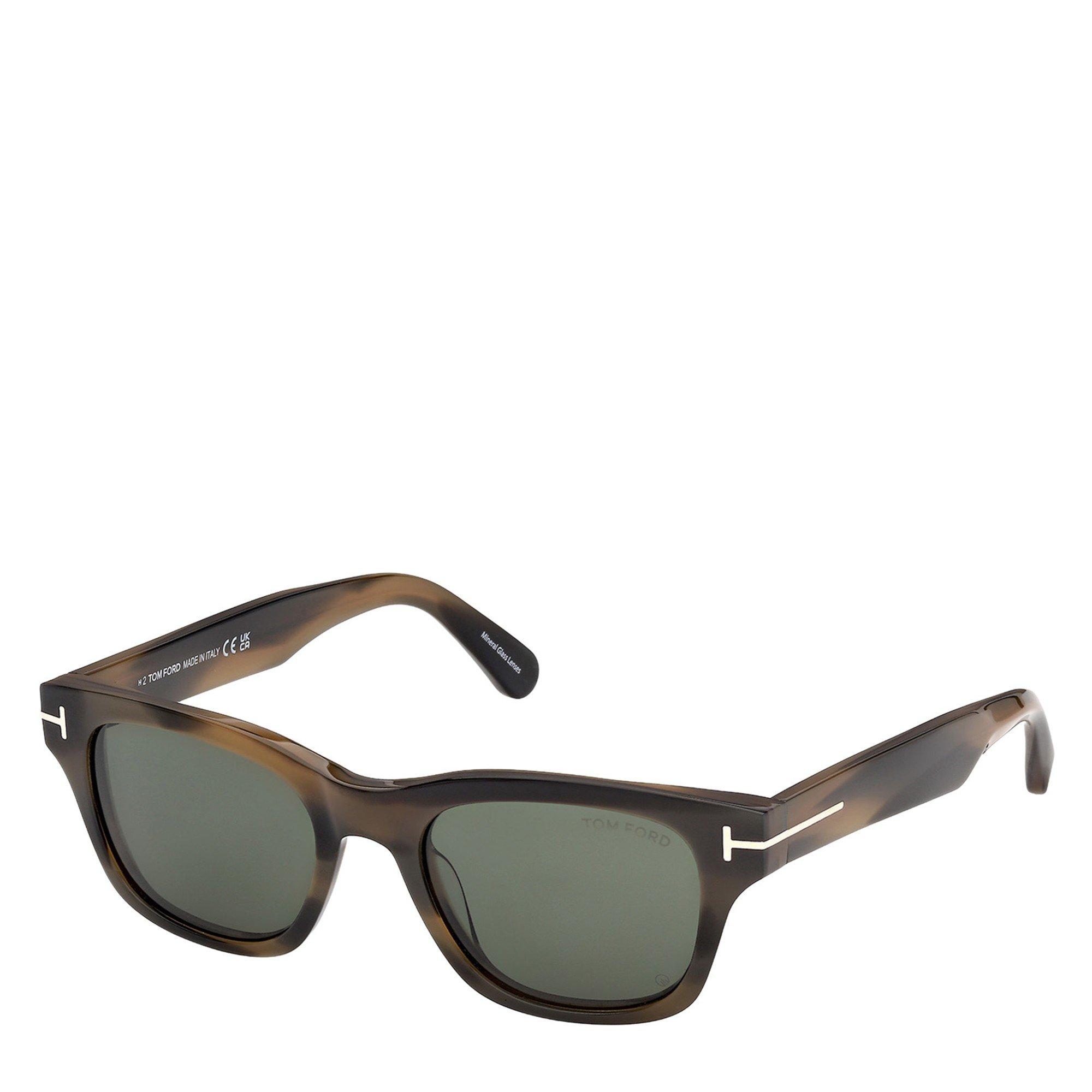 BROWN HAVANA - Tom Ford - TF M CALEB SQUARE ACETATE SG - 1