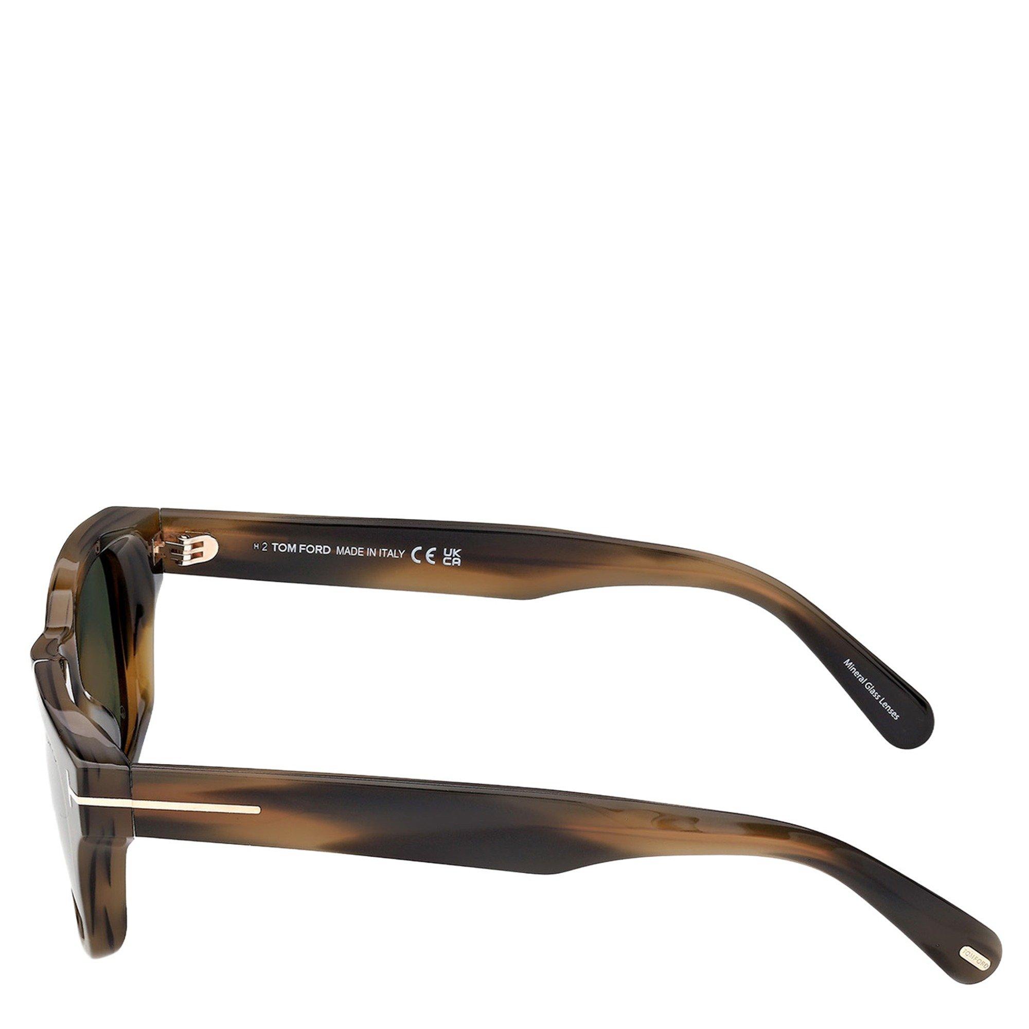 BROWN HAVANA - Tom Ford - TF M CALEB SQUARE ACETATE SG - 3