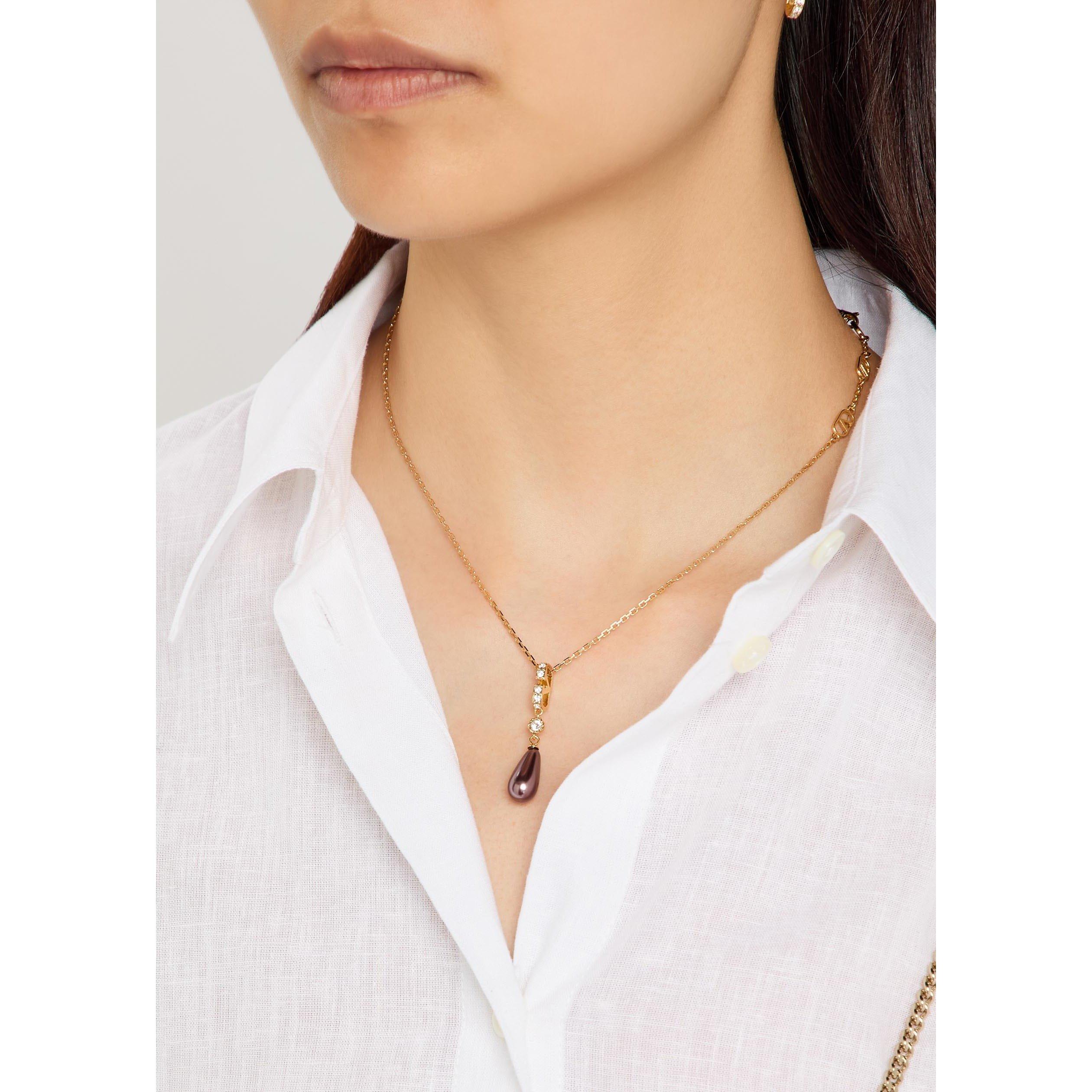 GOLD - Valentino - NECKLACE VLOGO SIGNATURE STRAS - 3