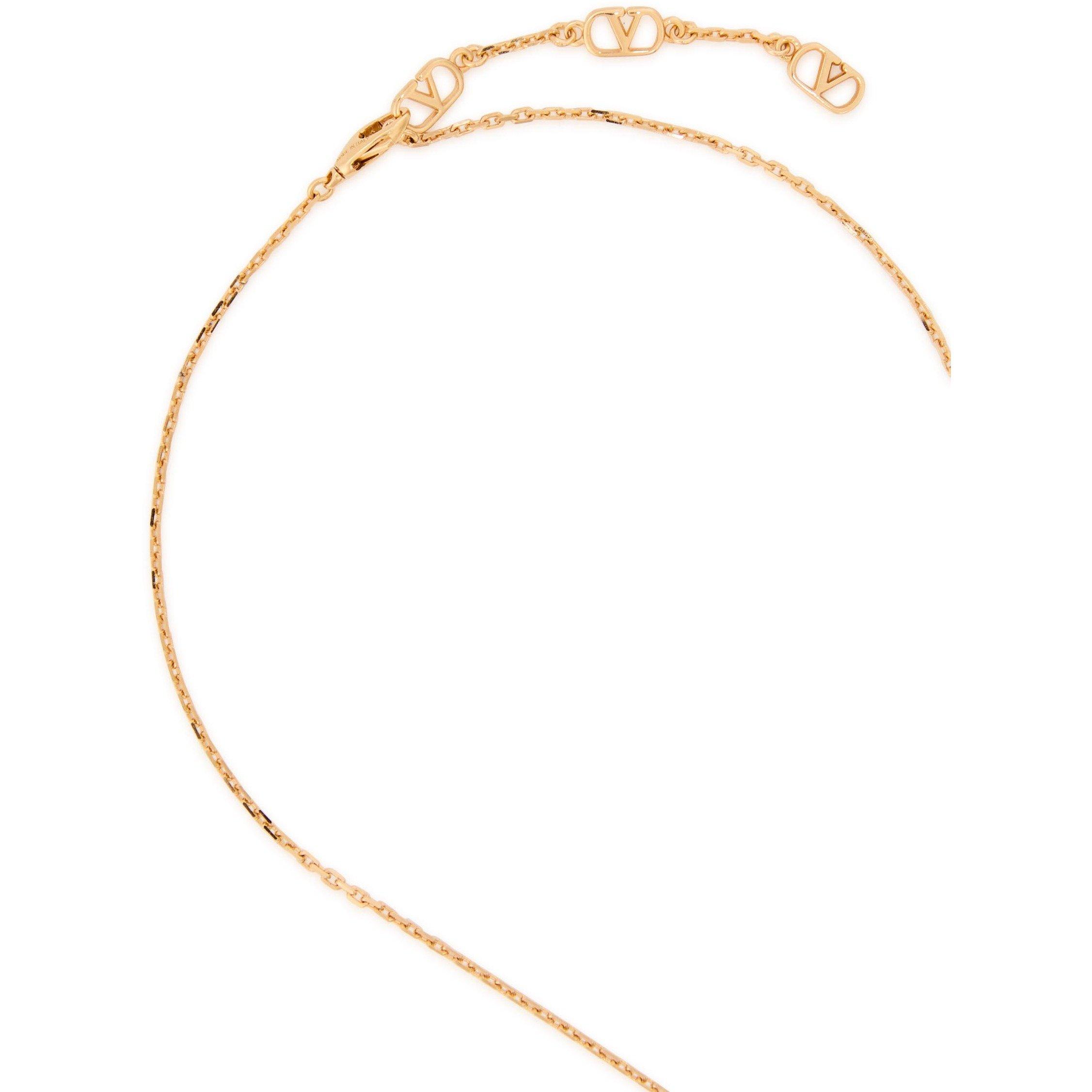 GOLD - Valentino - NECKLACE VLOGO SIGNATURE STRAS - 4