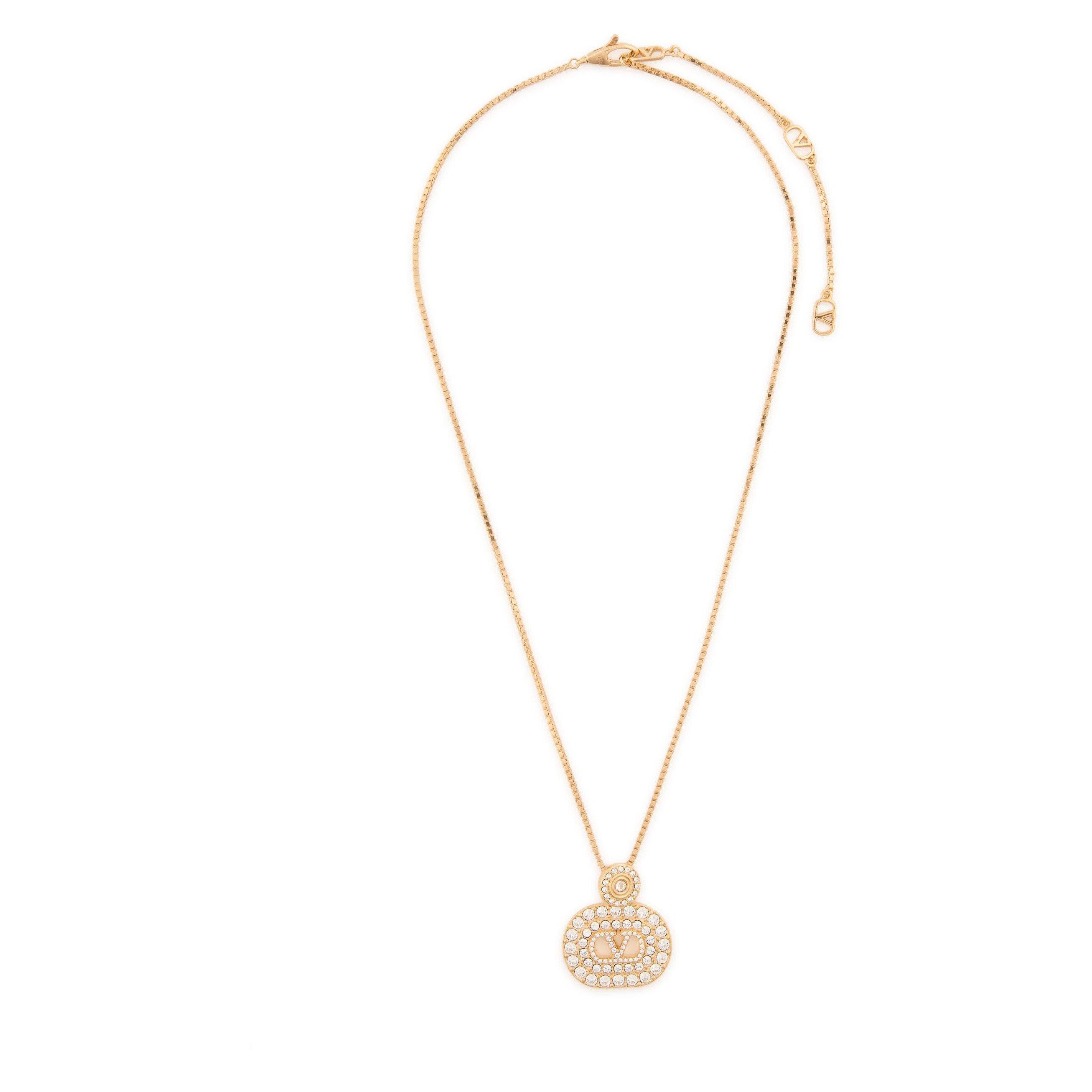 GOLD - Valentino - NECKLACE VLOGO SIGNATURE STRAS - 2