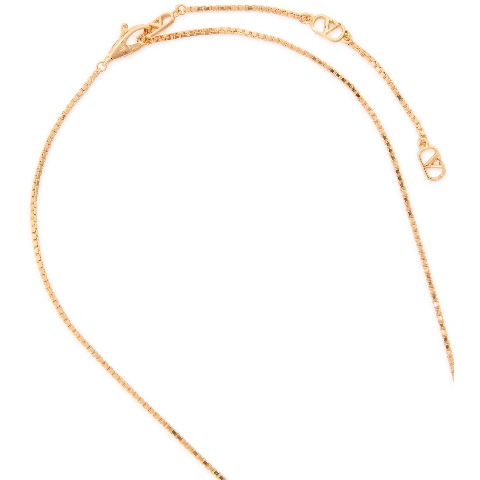 GOLD - Valentino - NECKLACE VLOGO SIGNATURE STRAS - 4