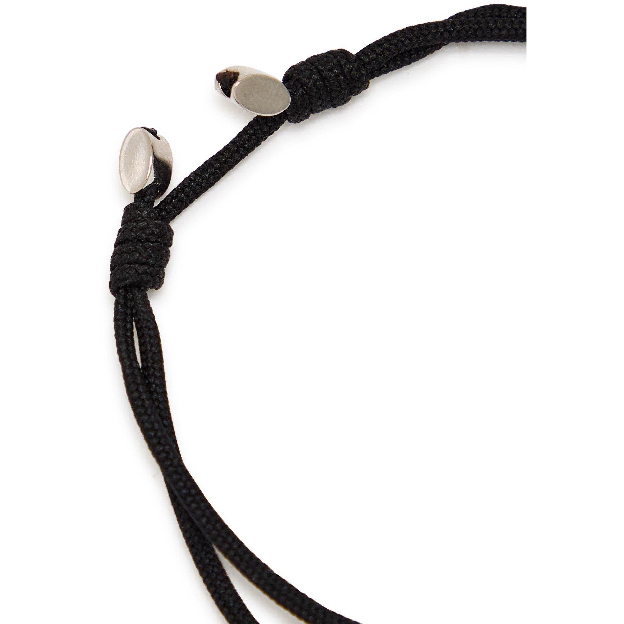 BLACK - Valentino - Men's VLogo Charm Bracelet - 3