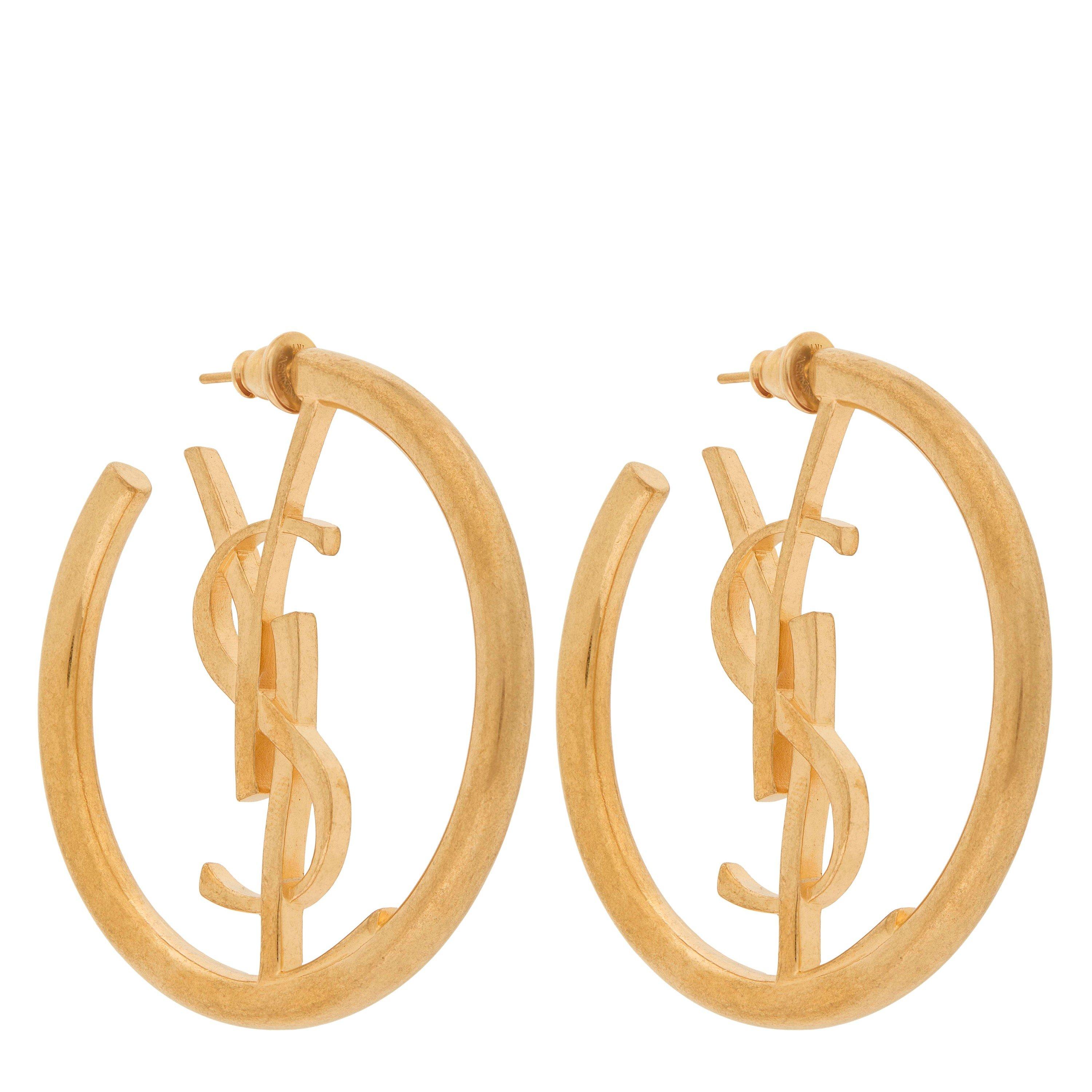 GOLD - Saint Laurent - CRÉOLES CASSANDRE ROUND YSL EA