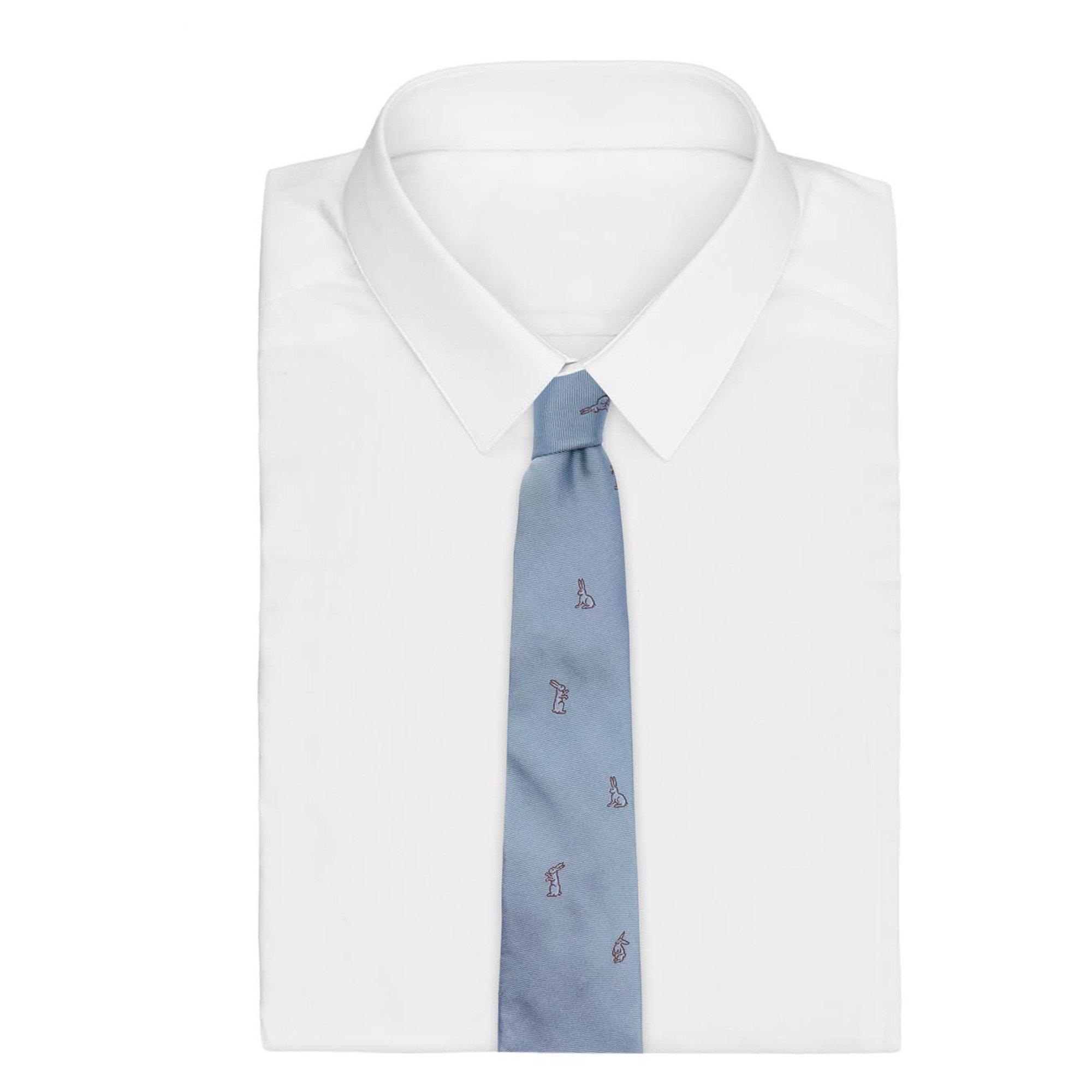 BLUE - Paul Smith - Men's Rabbit Silk Tie - 2