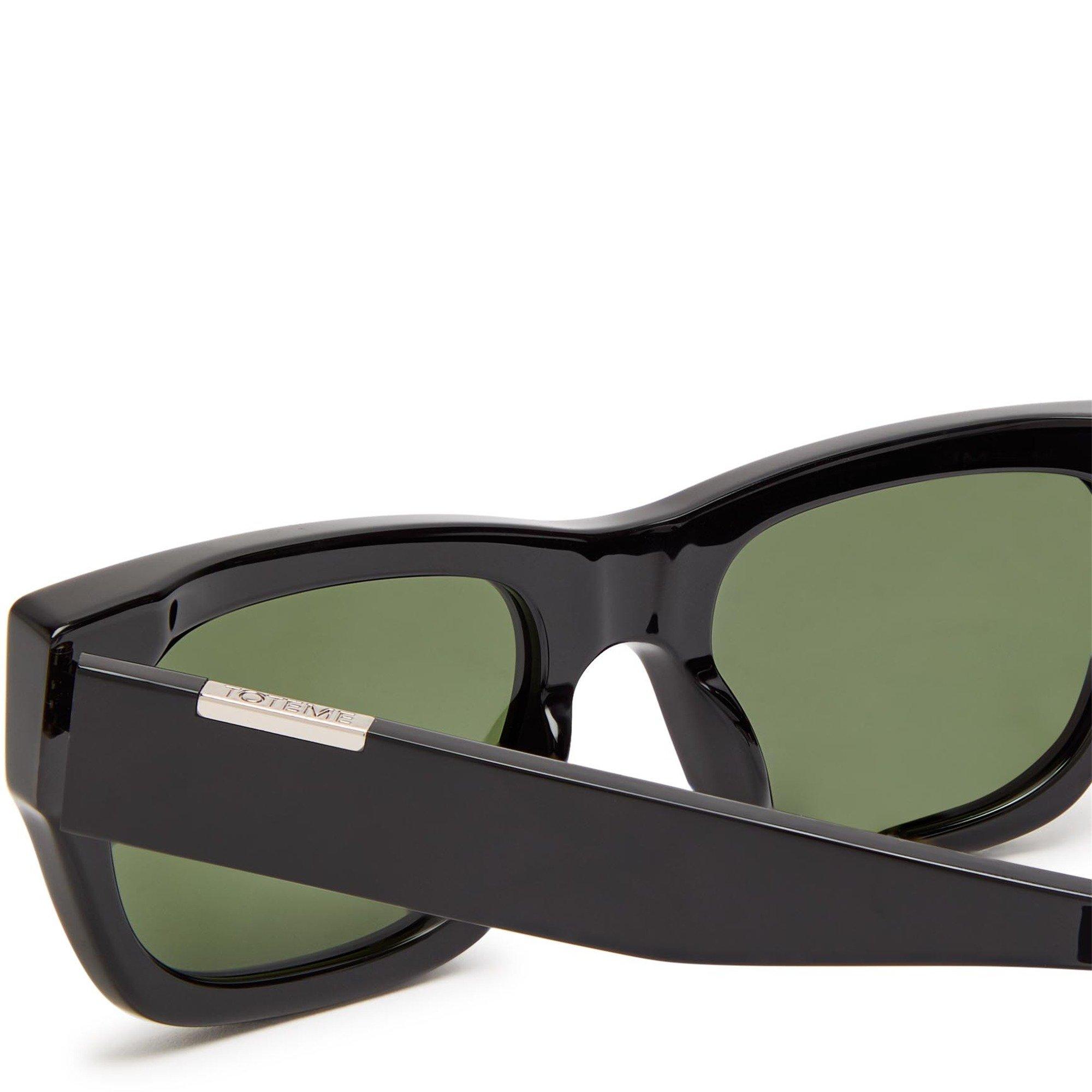 BLACK - Toteme - Women's Voyager Rectangle Sunglasses - 3