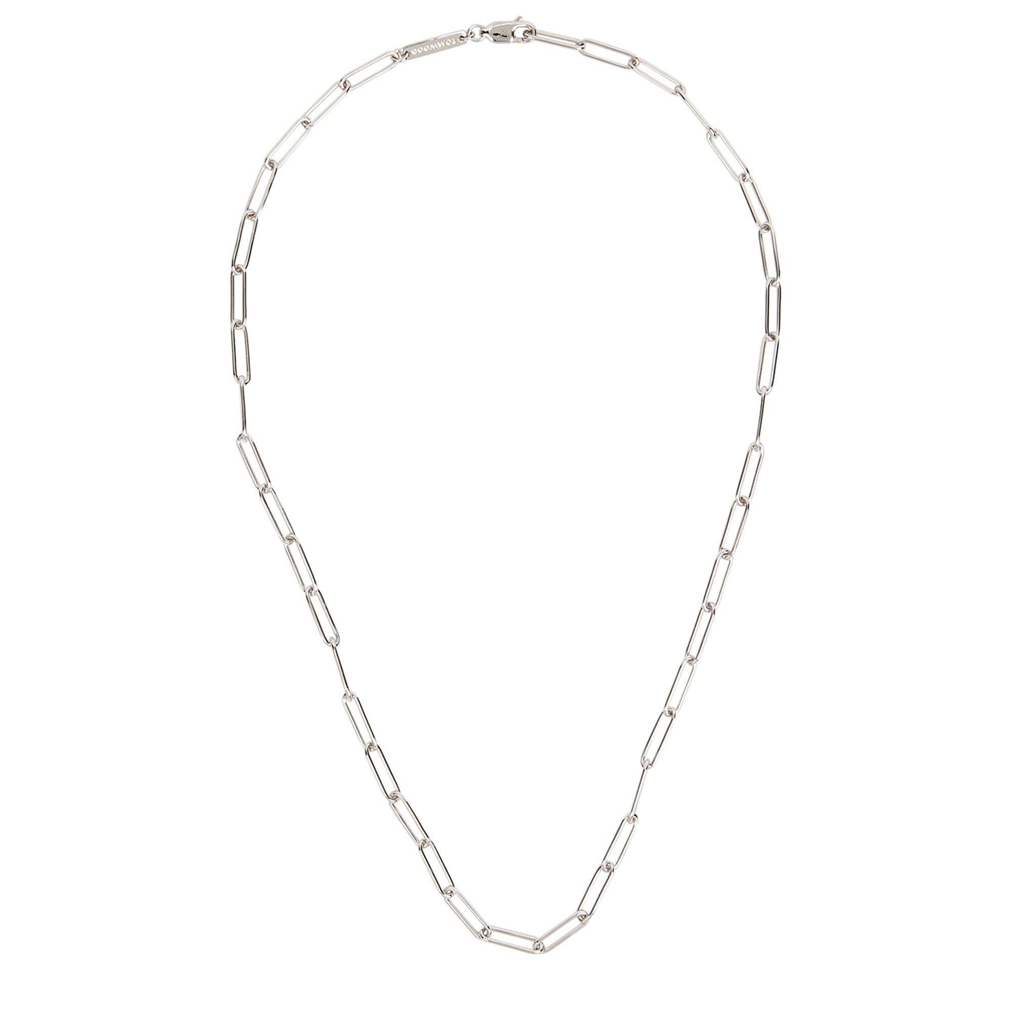 SILVER - Tom Wood - Men's Box Chain Silver Necklace 16.5"