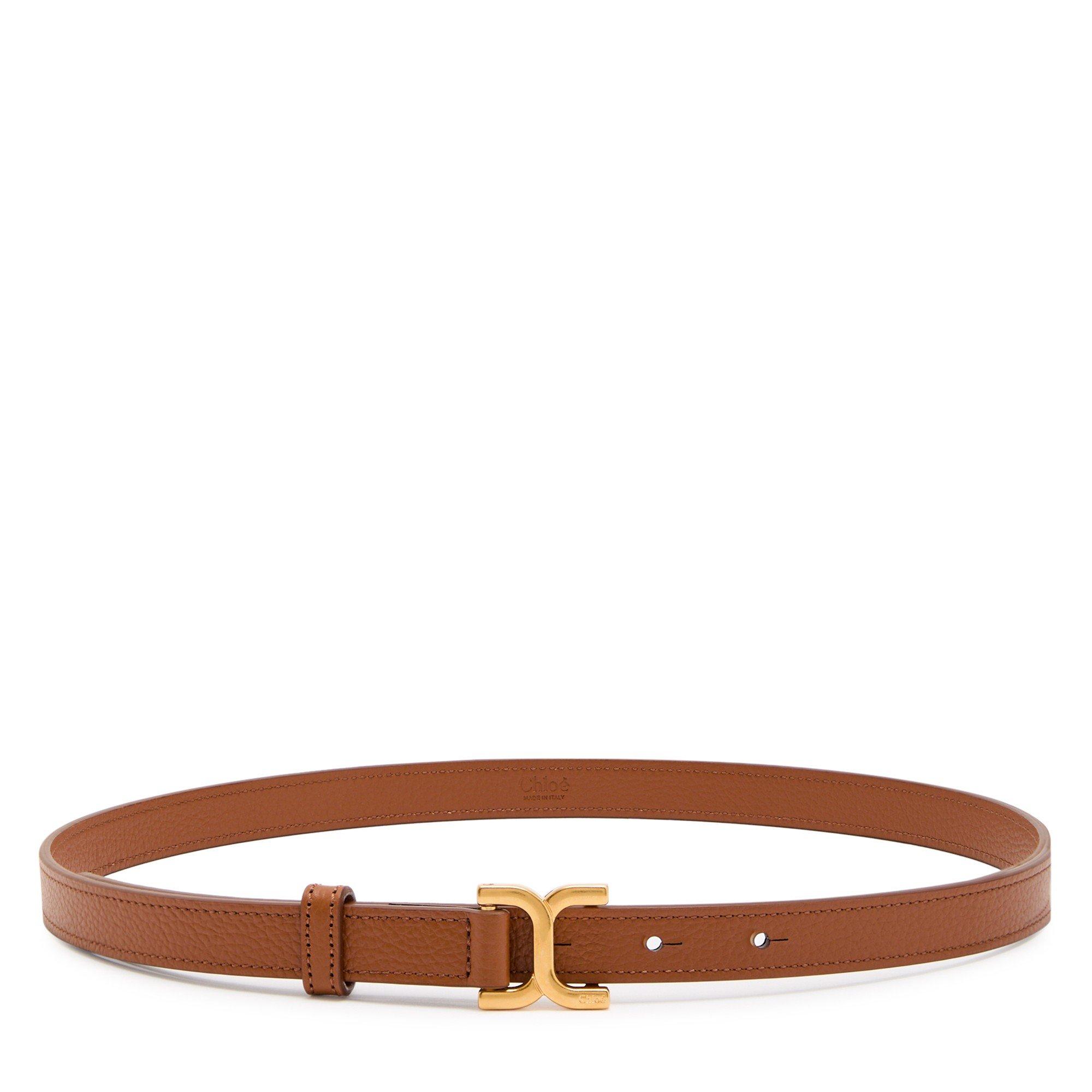 TAN - Chloe - Marcie Classic Leather Belt