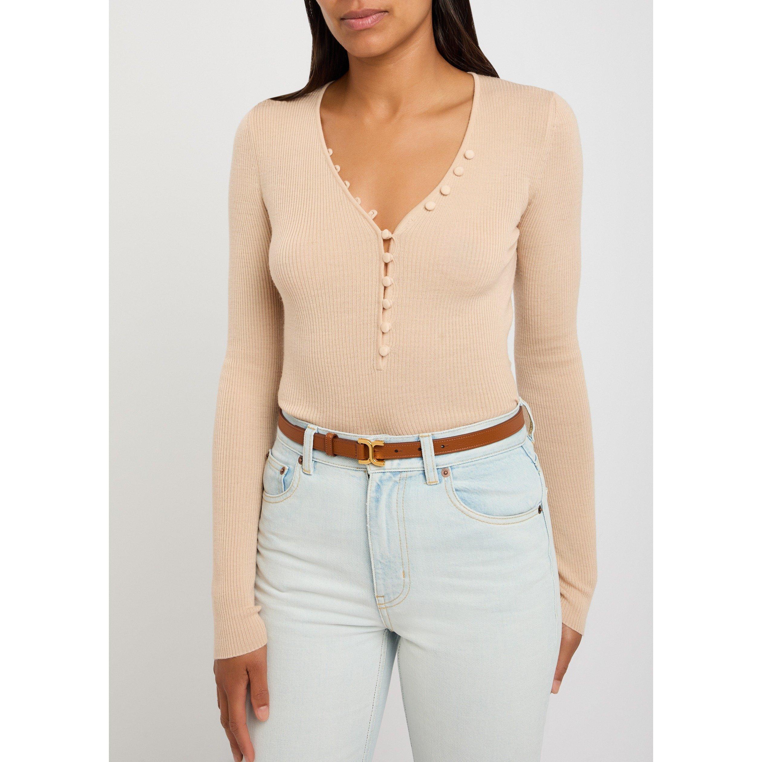 TAN - Chloe - Marcie Classic Leather Belt - 3