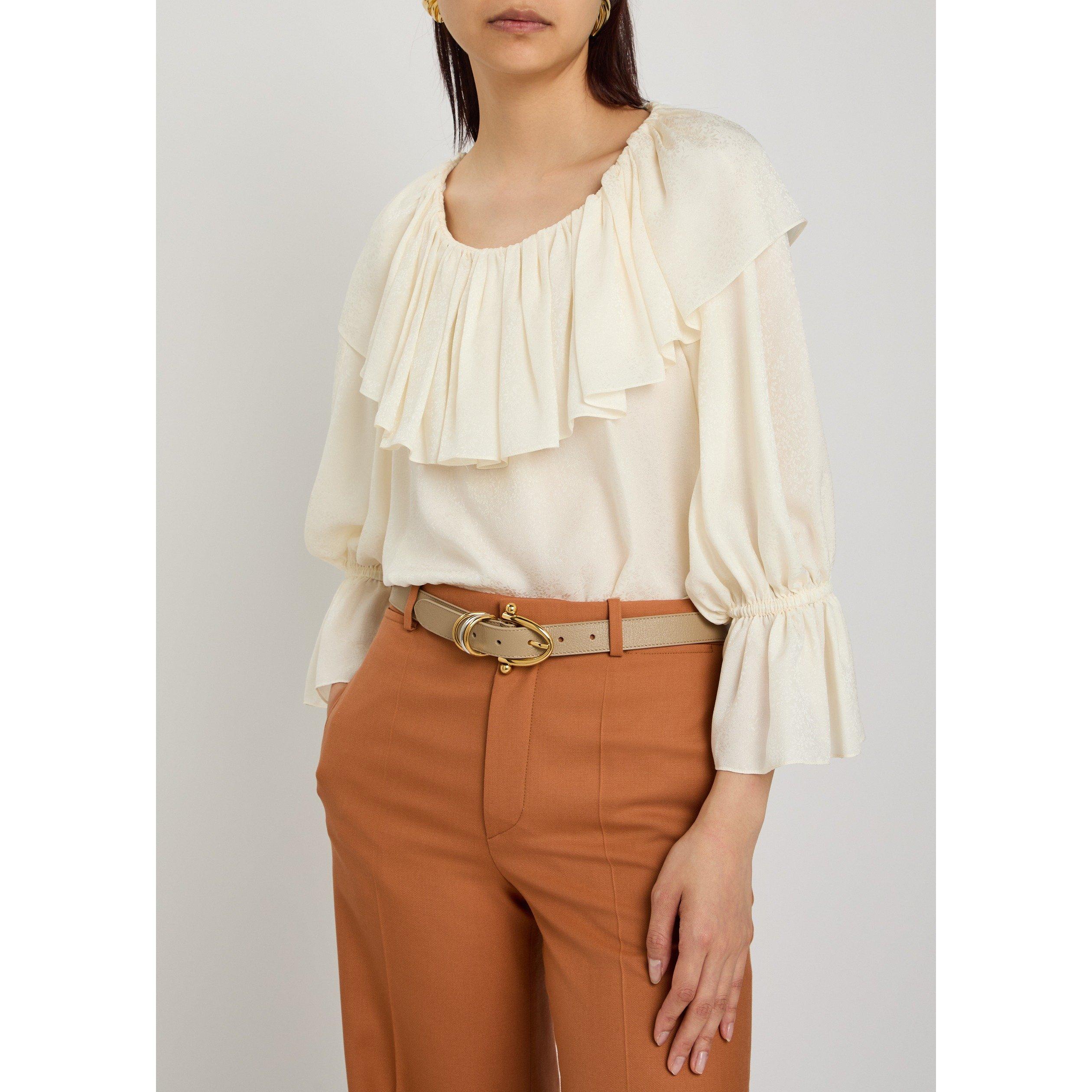 LIGHT BROWN - Chloe - Women's Bracelet Leather Belt - 3