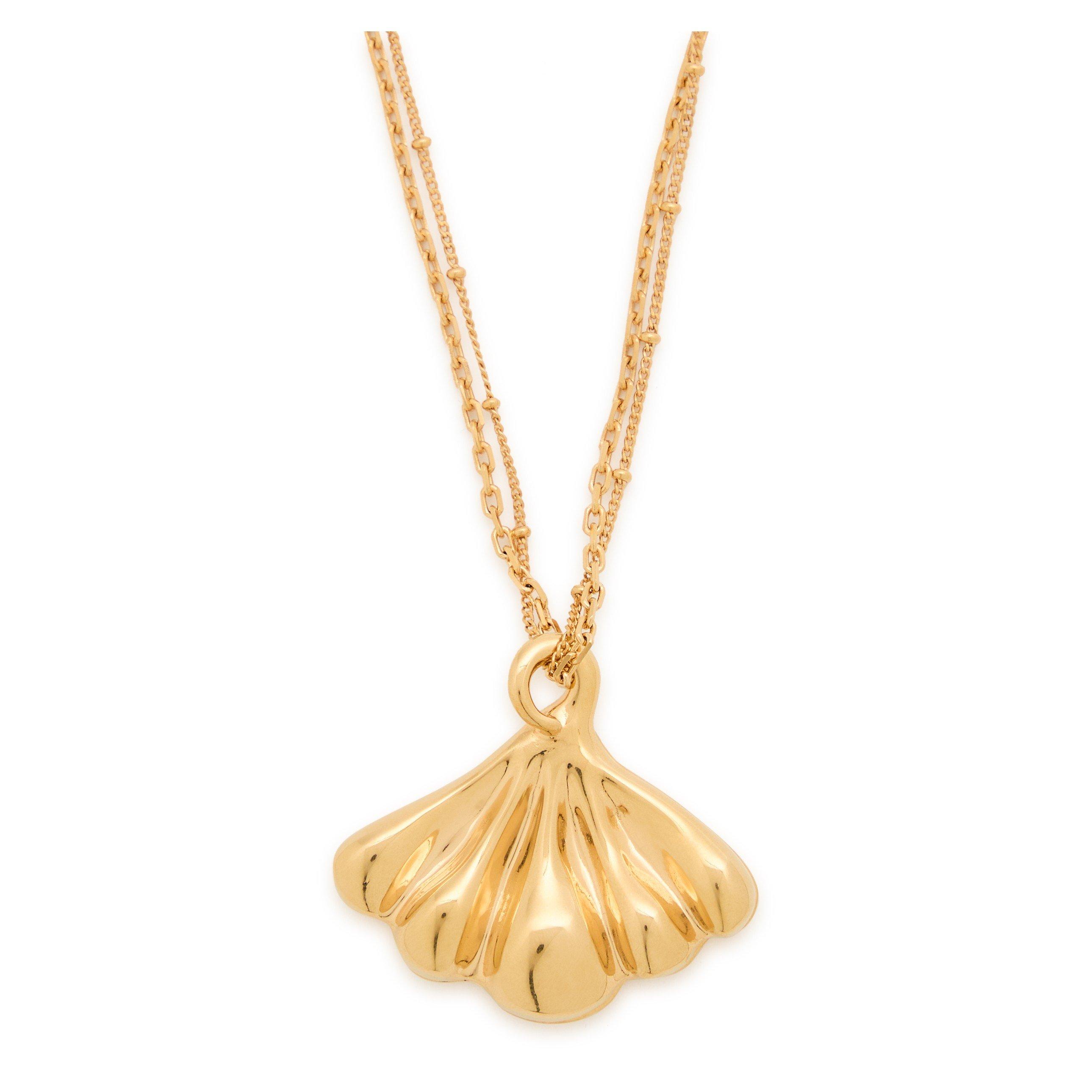 GOLD AND OTHER - Chloe - Shell Pendent Necklace - 1