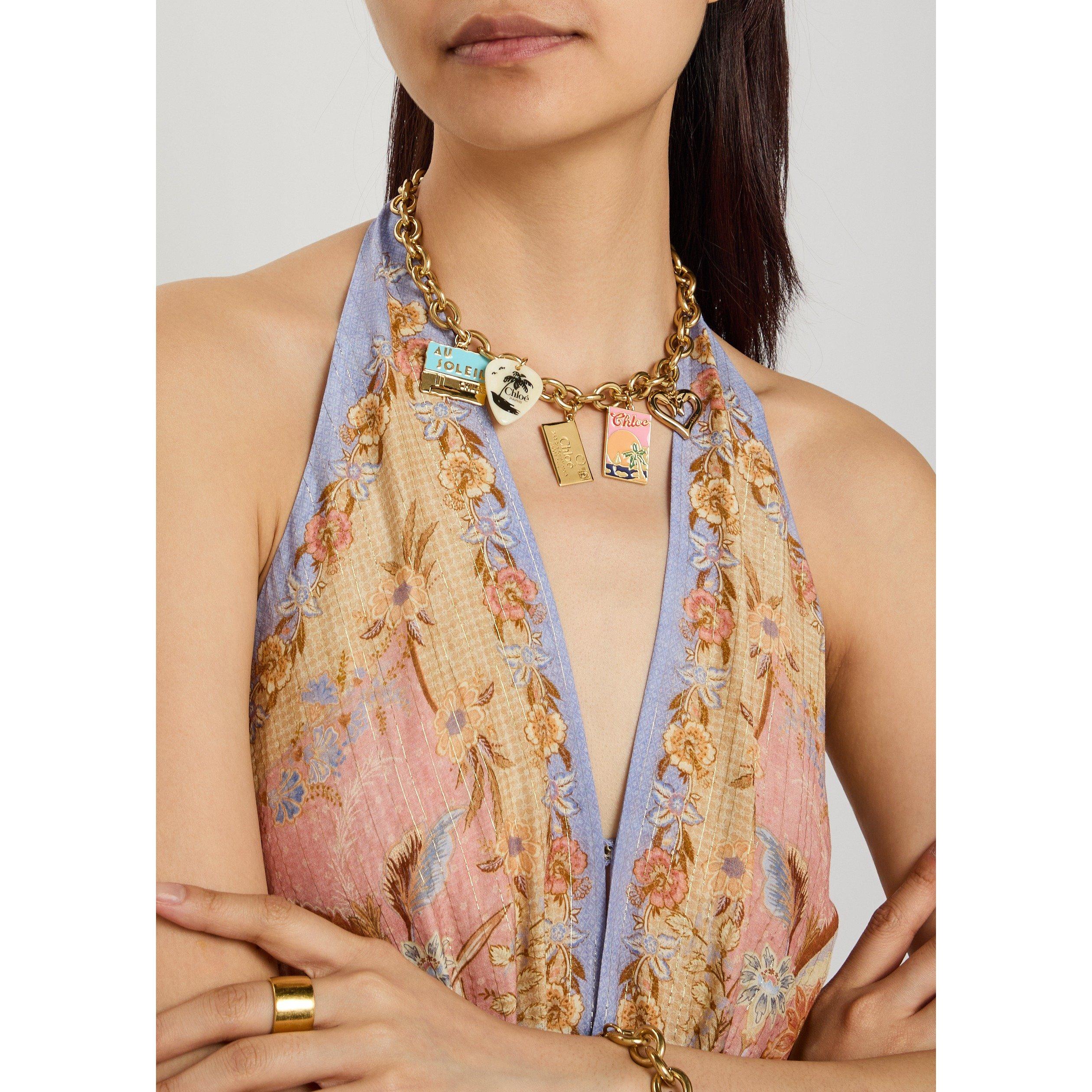GOLD OTHER - Chloe - Women's À La Plage Pendant Necklace - 3