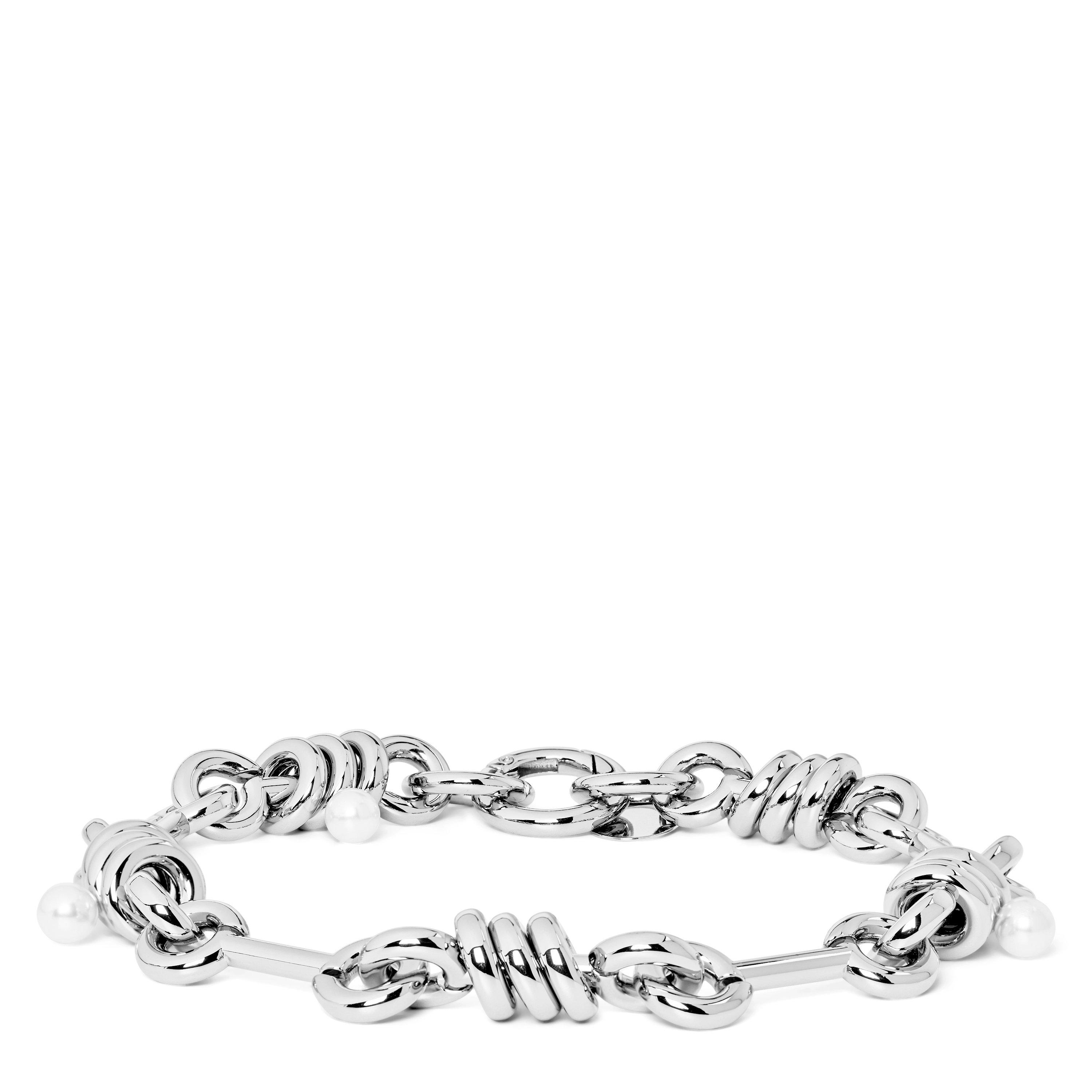 SILVER - Simone Rocha - STACKED LINK PEARL CHAIN - 1