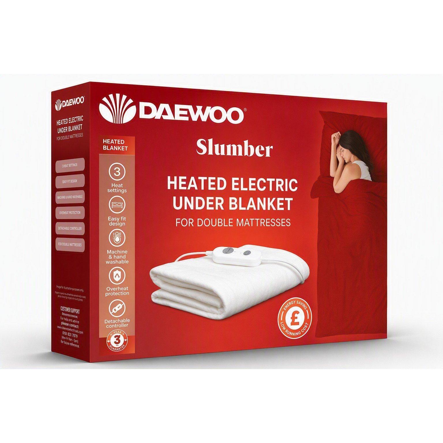Daewoo | Double 3 Heat Settings Energy Efficient Machine Washable ...