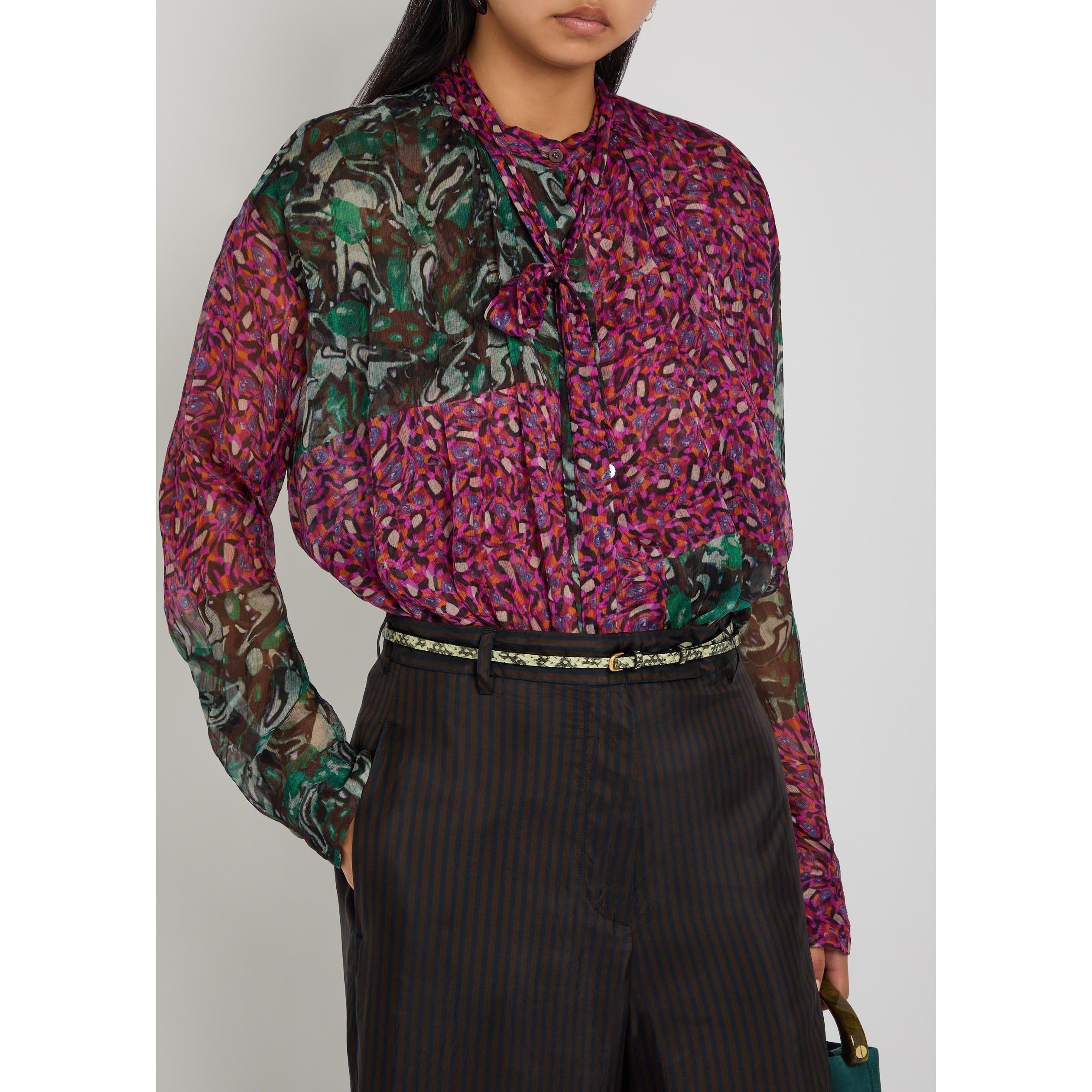 MINT - Dries Van Noten - Women's Snake Print Leather Belt - 3