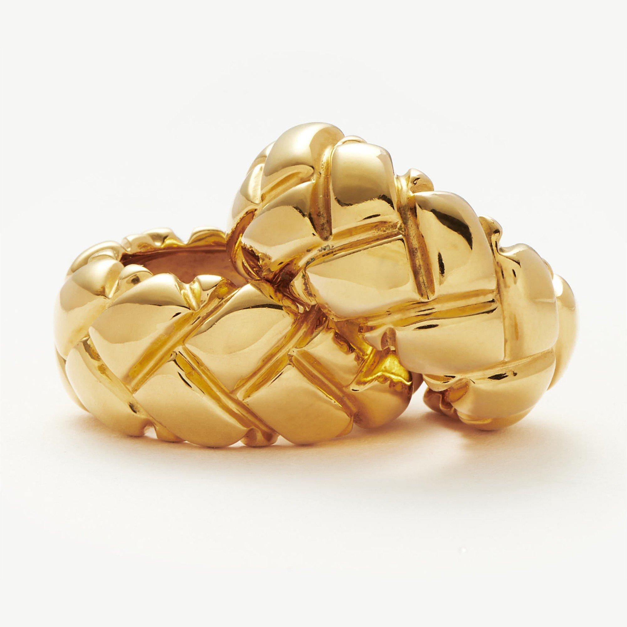 GOLD - Lucy Williams x Missoma - Women's Chunky Waffle Hoop Earrings - 4