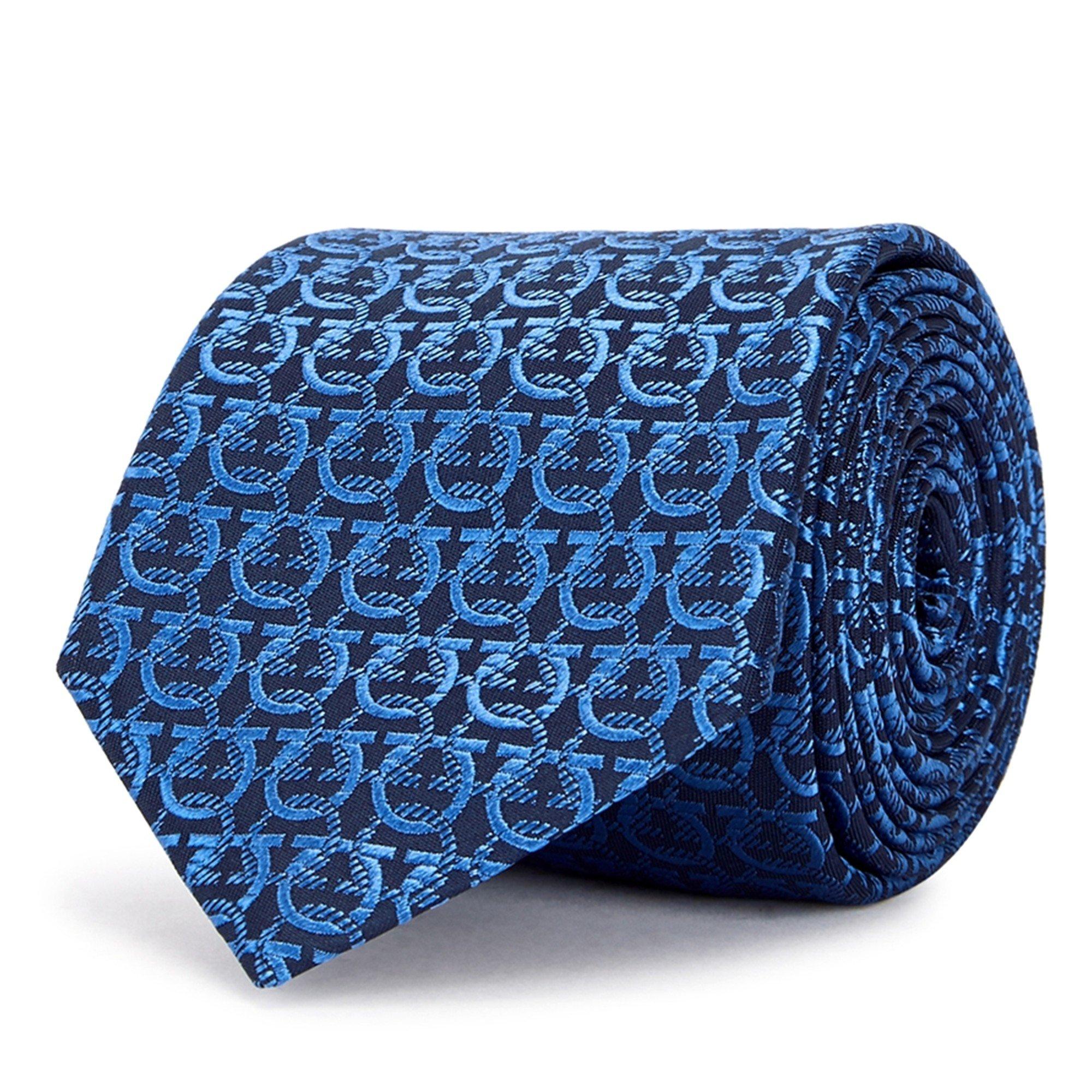NAVY - Ferragamo - SF JCQRD GANCIO TIE - 1