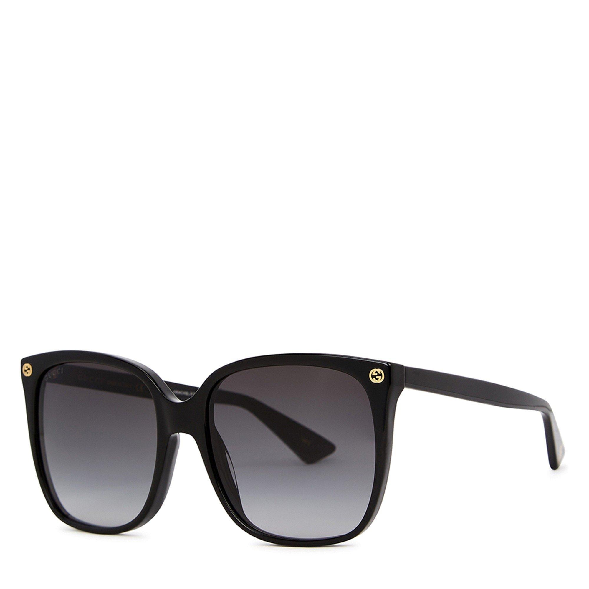 BLACK AND GREY - Gucci - GUC LT ACETATE OVRSZD SQR SG