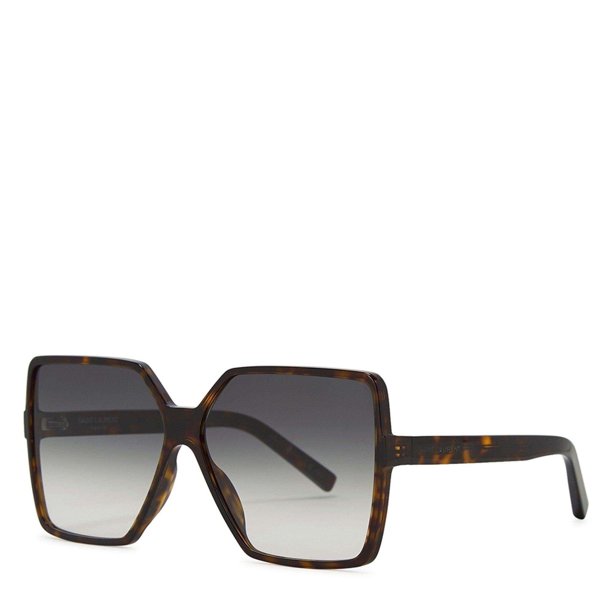 BROWN AND OTHER - Saint Laurent - SLP BETTY OVERSIZE SQUARE SG