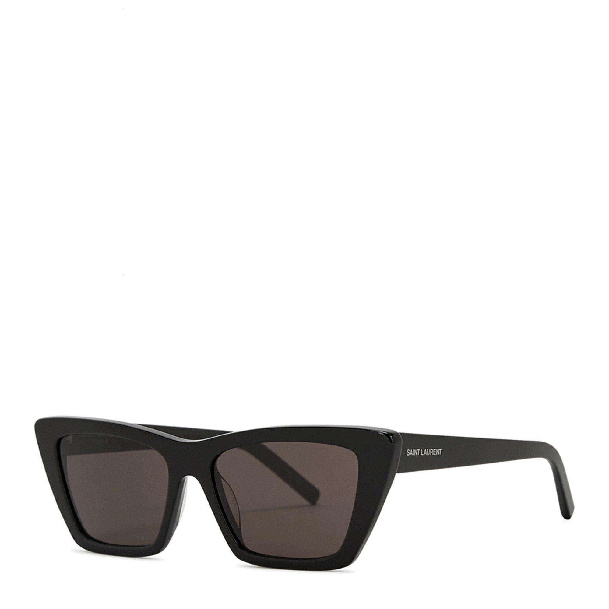 BLACK AND GREY - Saint Laurent - SLP MICA CATEYE ACETATE SG