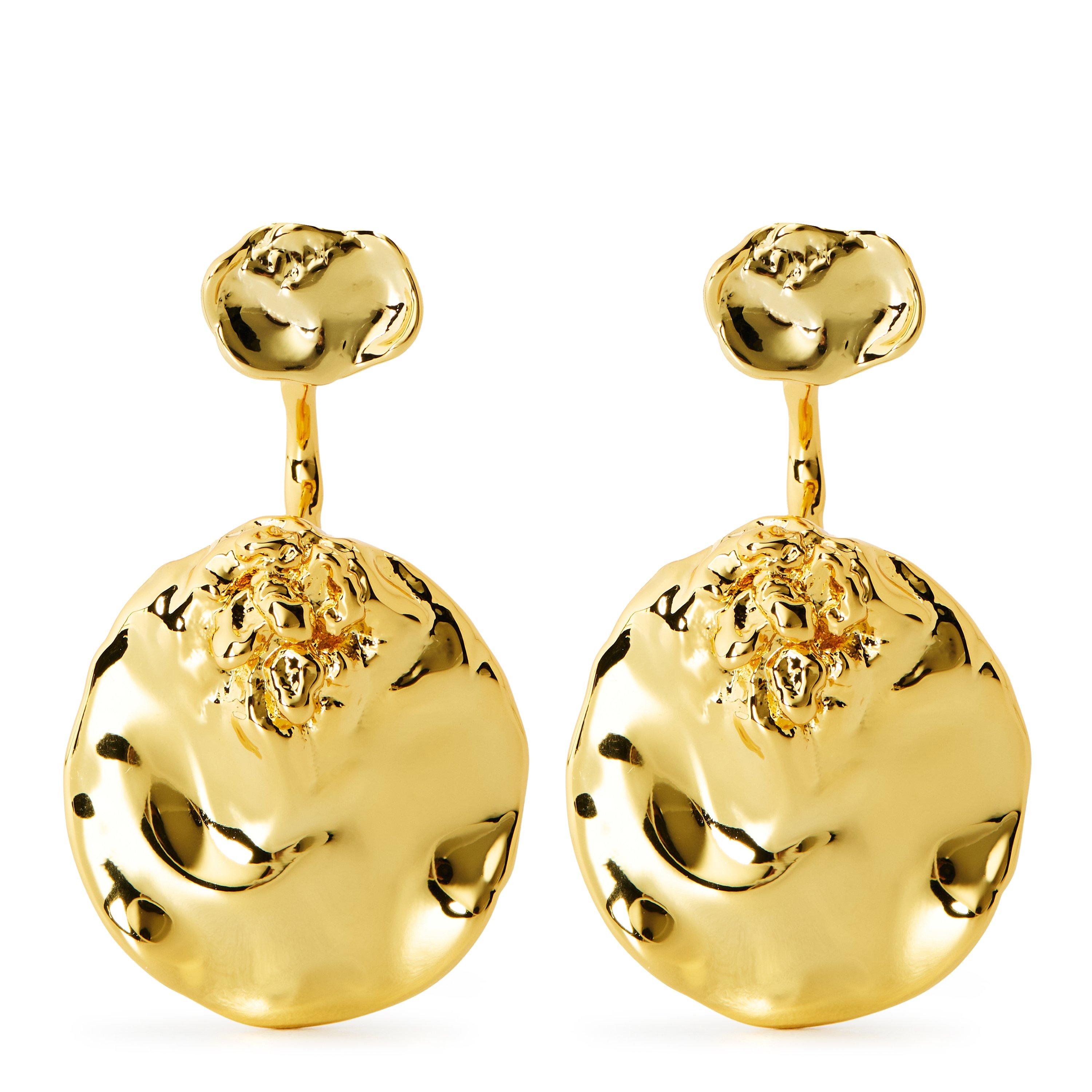 GOLD - Alexis Bittar - BRUT GOLD COIN FRONT BACK - 1
