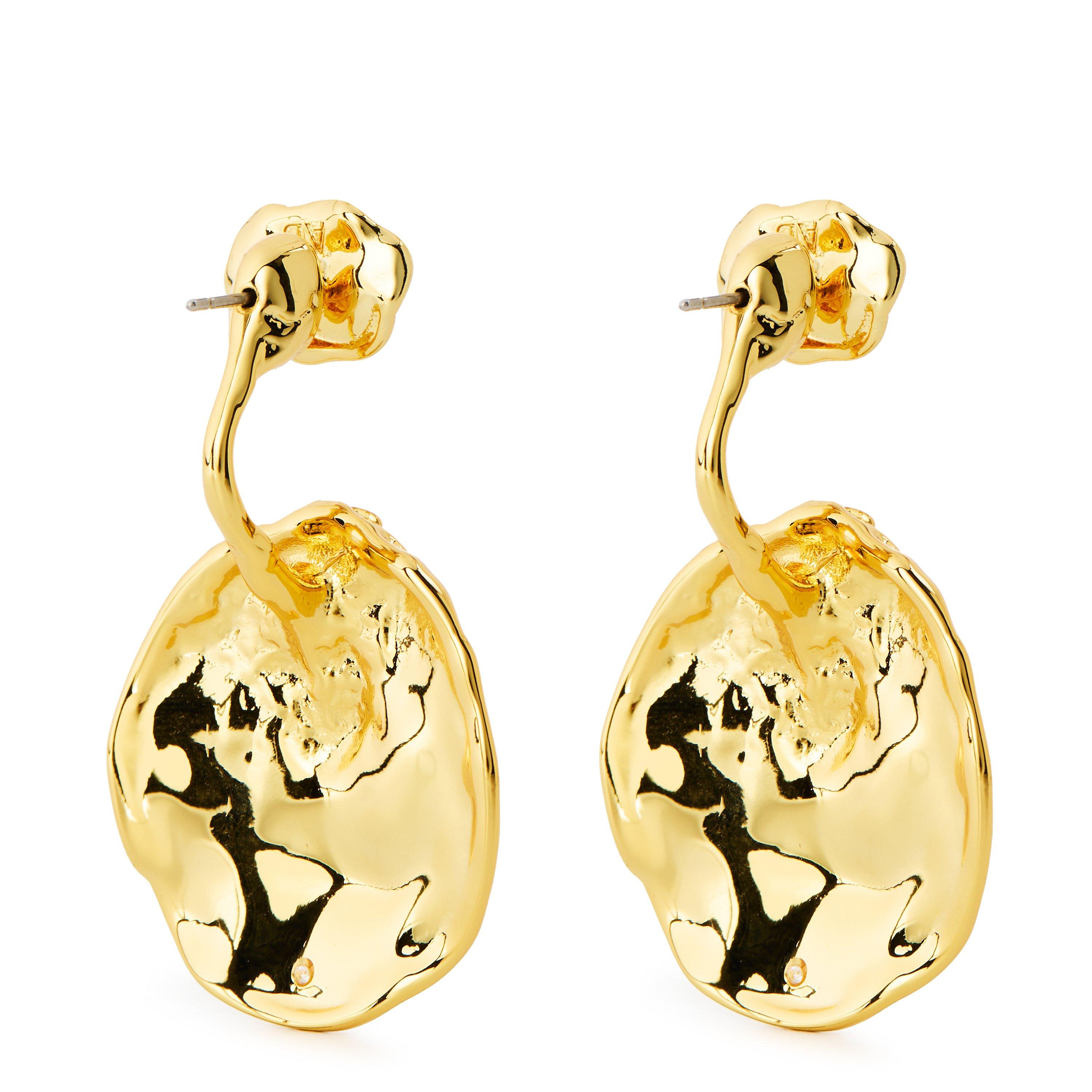 GOLD - Alexis Bittar - BRUT GOLD COIN FRONT BACK - 2