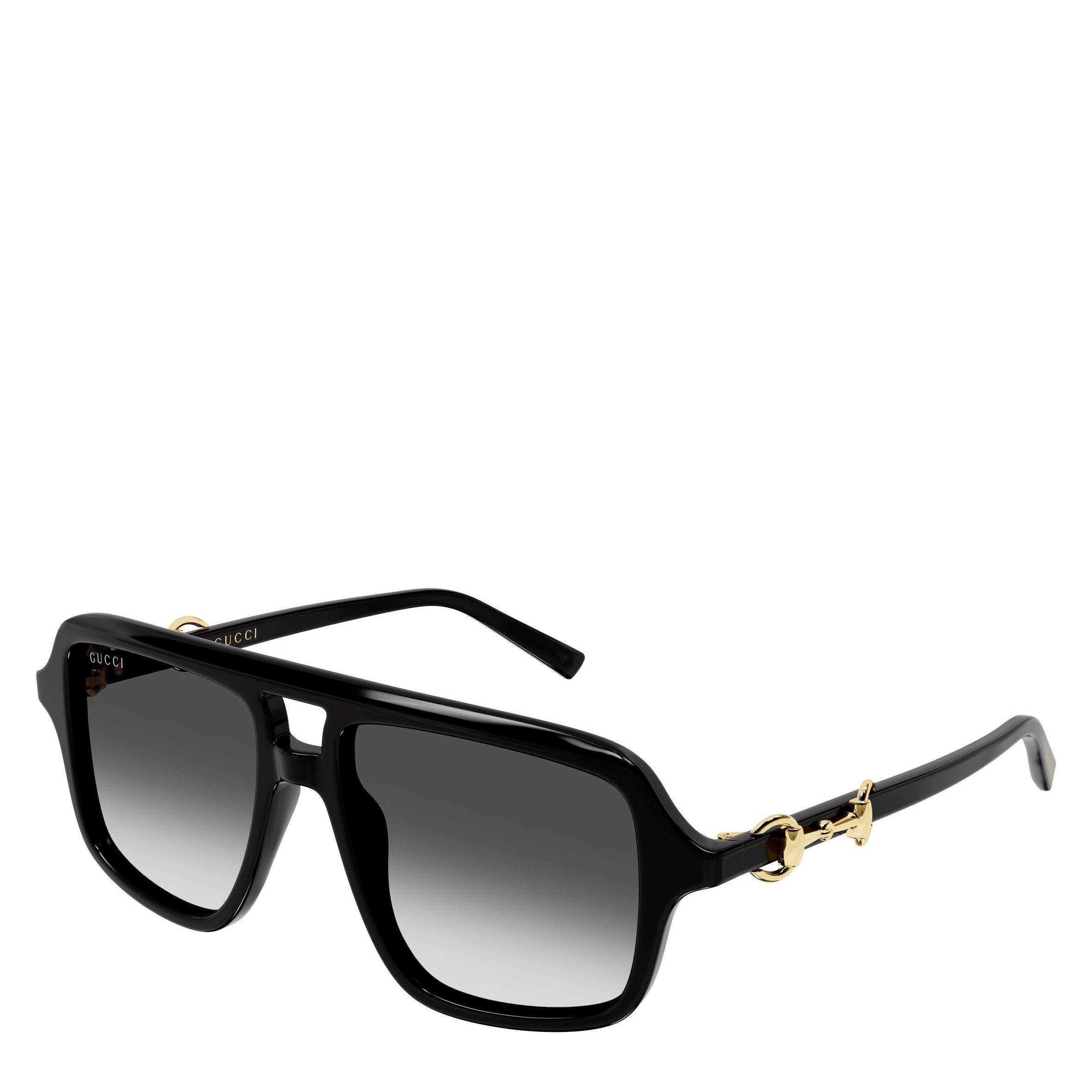 BLACK - Gucci - GUCCI ACETATE PILOT
