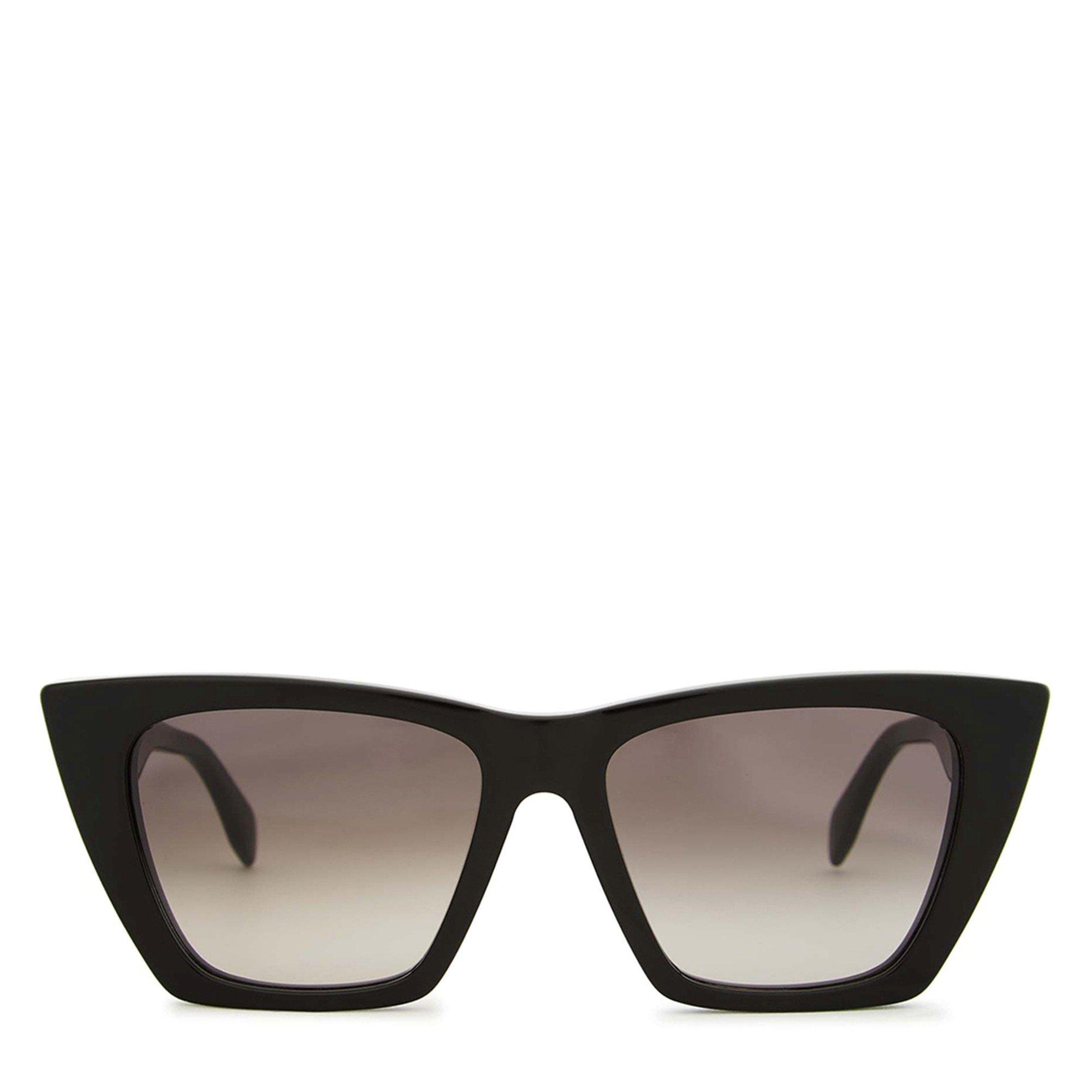 BLACK - Alexander McQueen - AMQ CAT EYE BLACK SUNGLASSES - 2