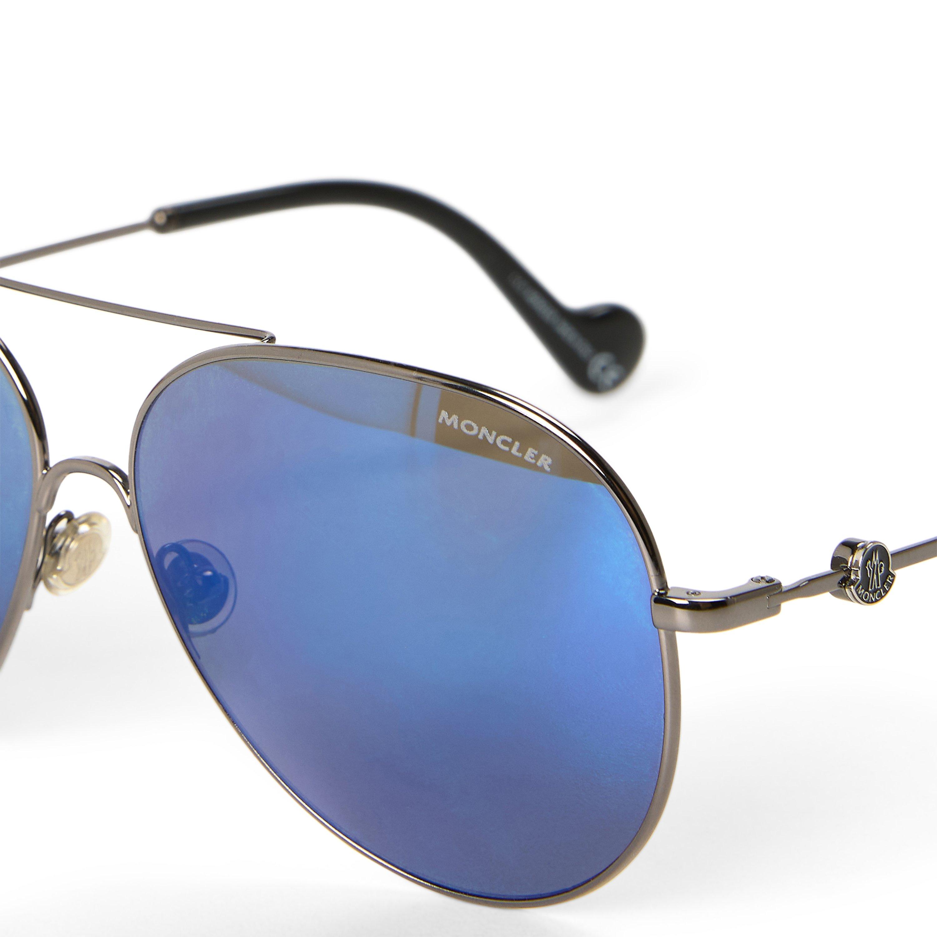 BLUE AND OTHER - Moncler - MC AVIATOR MIRROR SUNGLAS - 3