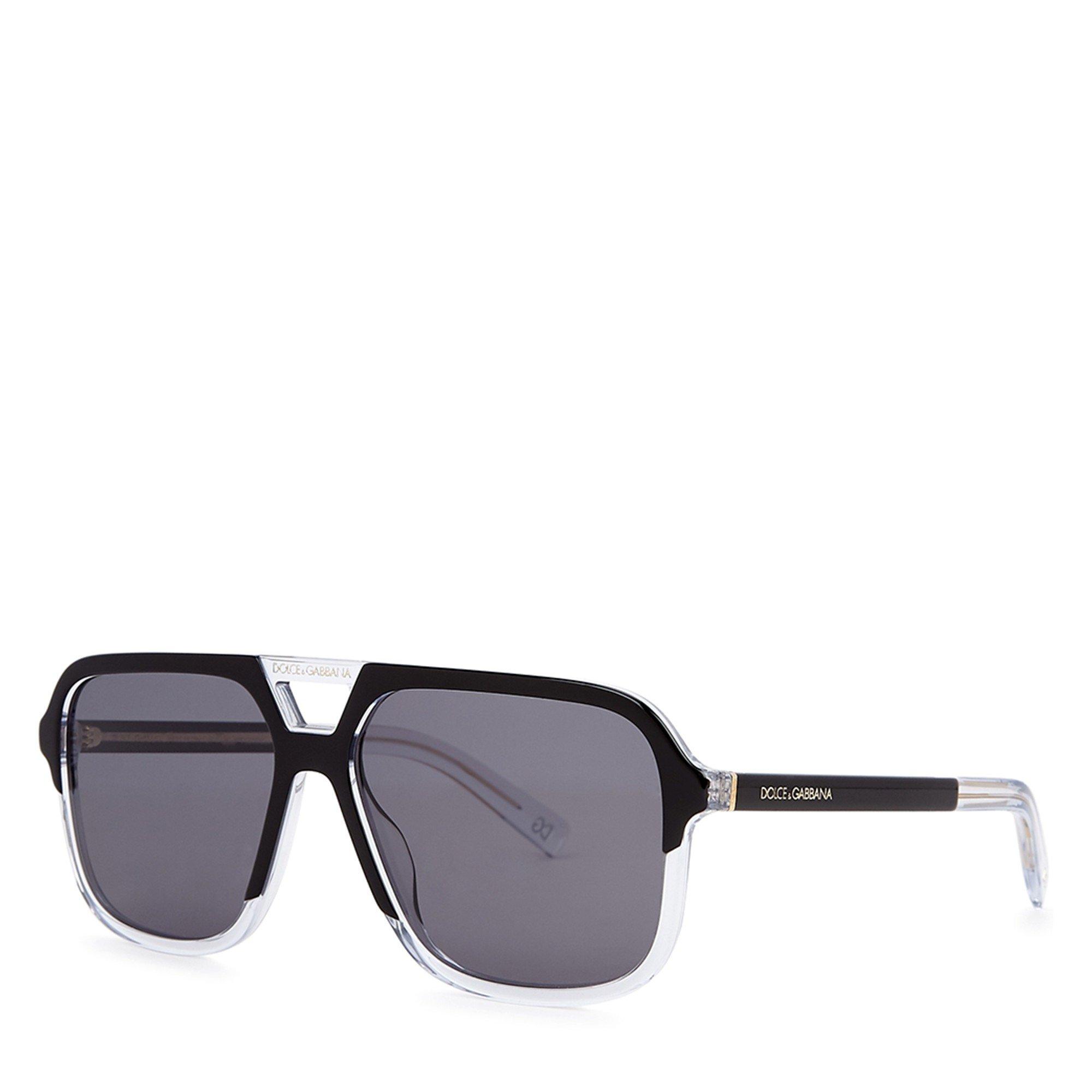 BLACK AND OTHER - Dolce and Gabbana - DG AVIATOR CRYSTAL SUNGLASSES - 1
