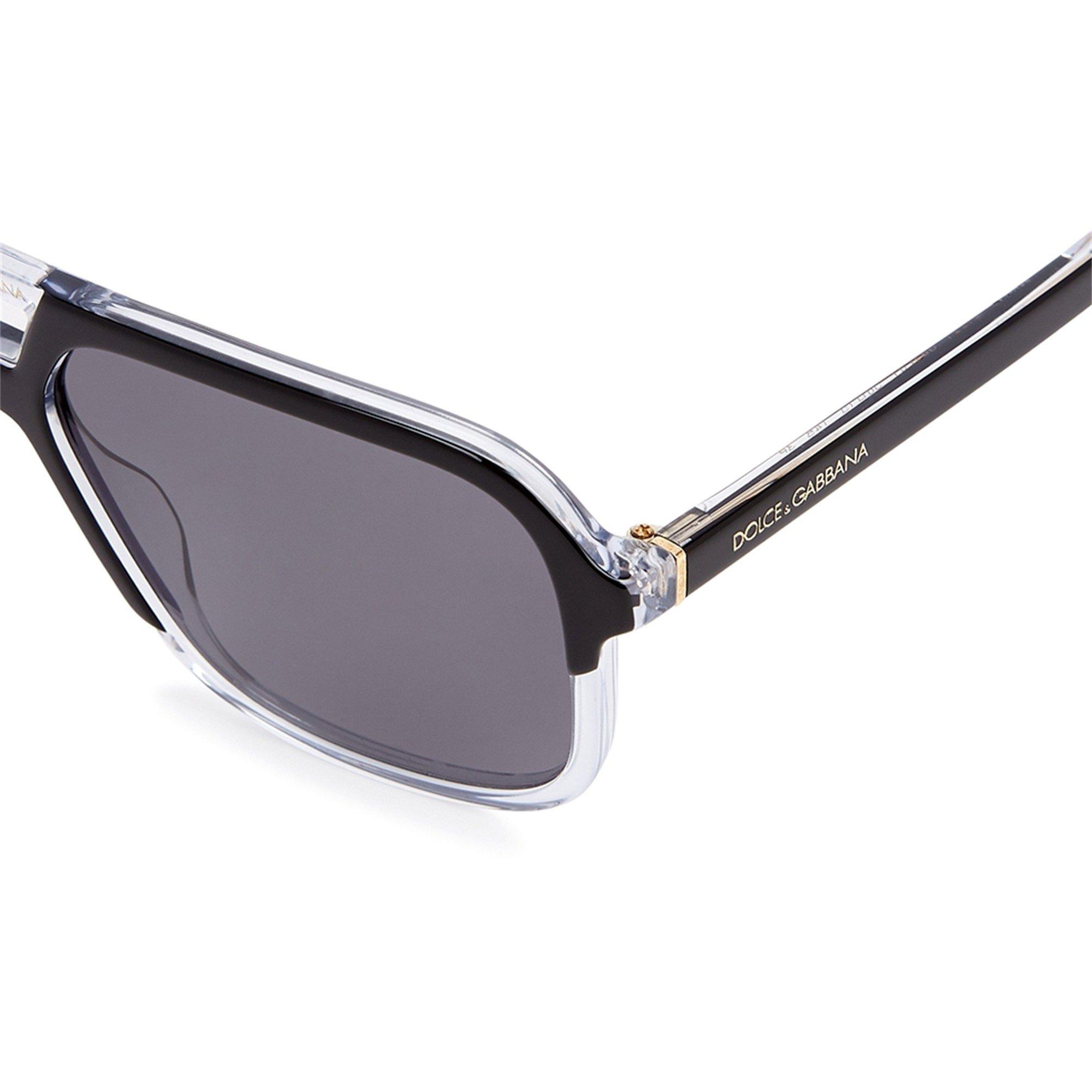 BLACK AND OTHER - Dolce and Gabbana - DG AVIATOR CRYSTAL SUNGLASSES - 4